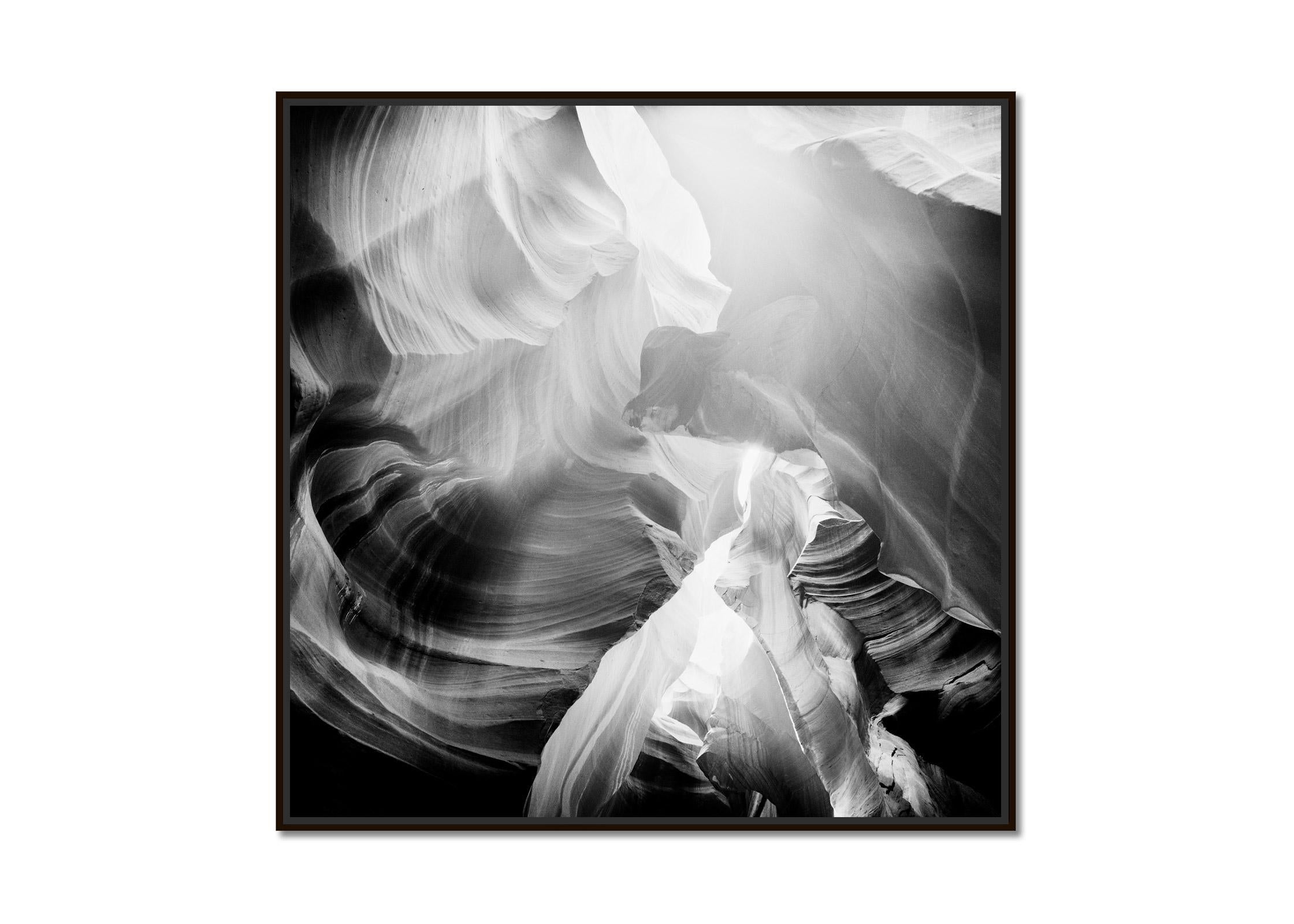 Antelope Canyon, Arizona, USA, black and white photography, abstract, landscape - Photograph by Gerald Berghammer
