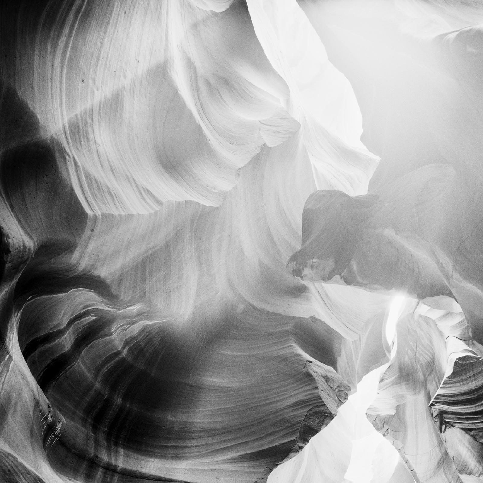 Antelope Canyon, Arizona, USA, black and white photography, abstract, landscape For Sale 4