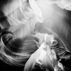 Antelope Canyon, Arizona, USA, black and white photography, abstract, landscape
