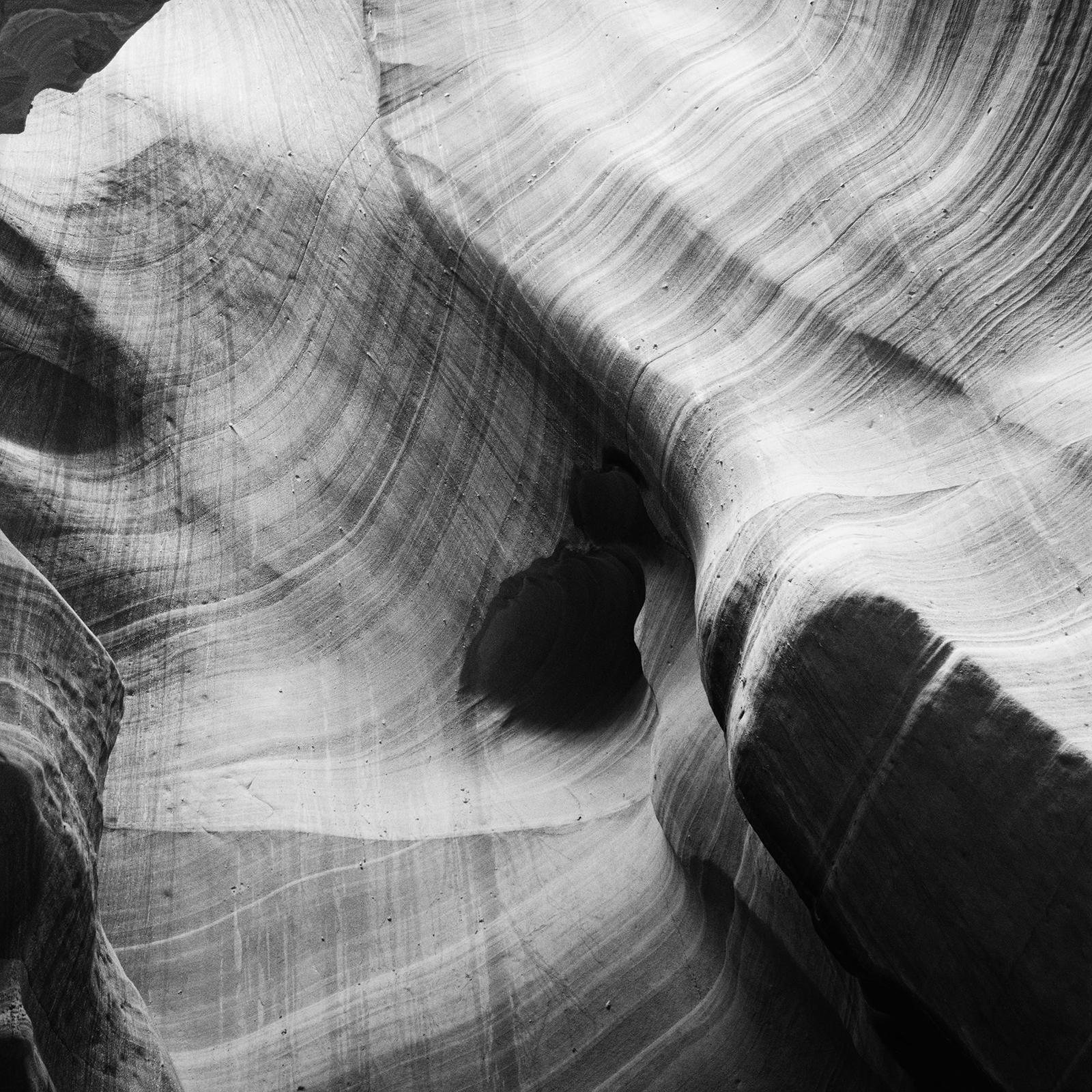 Antelope Canyon, Arizona, USA, black and white, fine art, landscape, photography For Sale 2