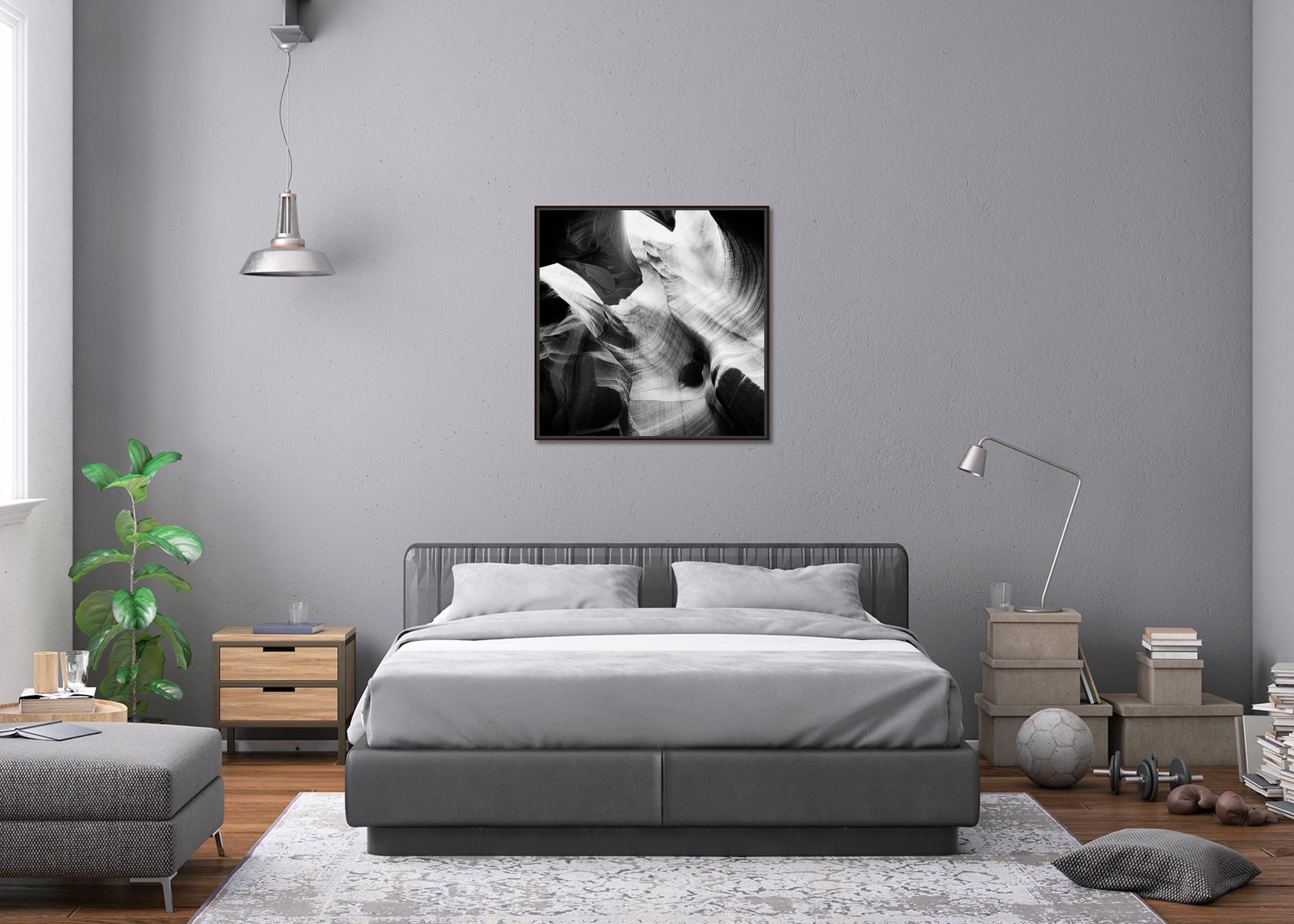 Antelope Canyon, Arizona, USA, noir et blanc, beaux-arts, paysage, photographie en vente 1