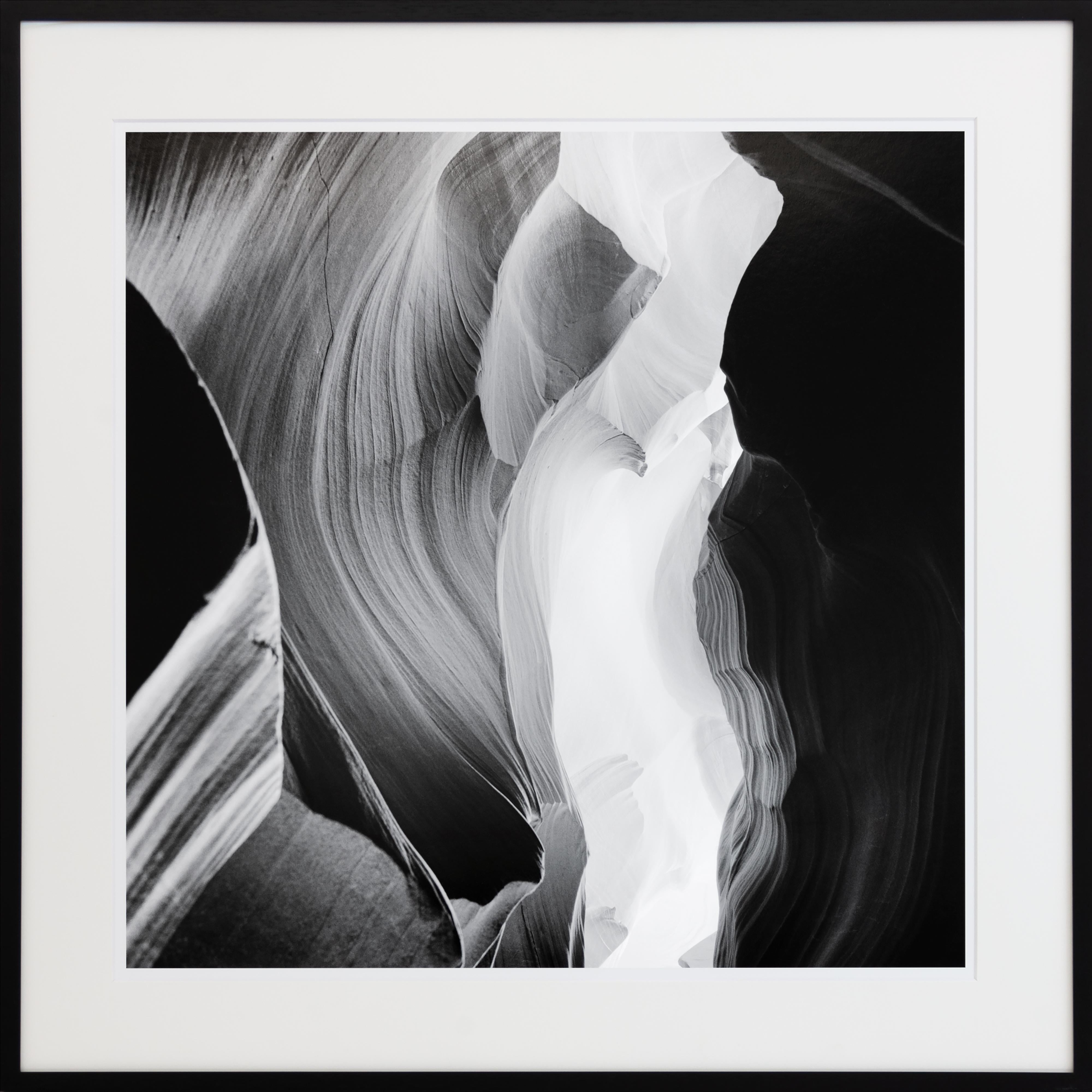 Gerald Berghammer Landscape Photograph - Antelope Canyon, Arizona, USA, black and white fine art photography, framed art