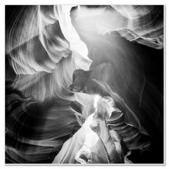 Antelope Canyon Desert, USA, abstract, black and white photography, landscape