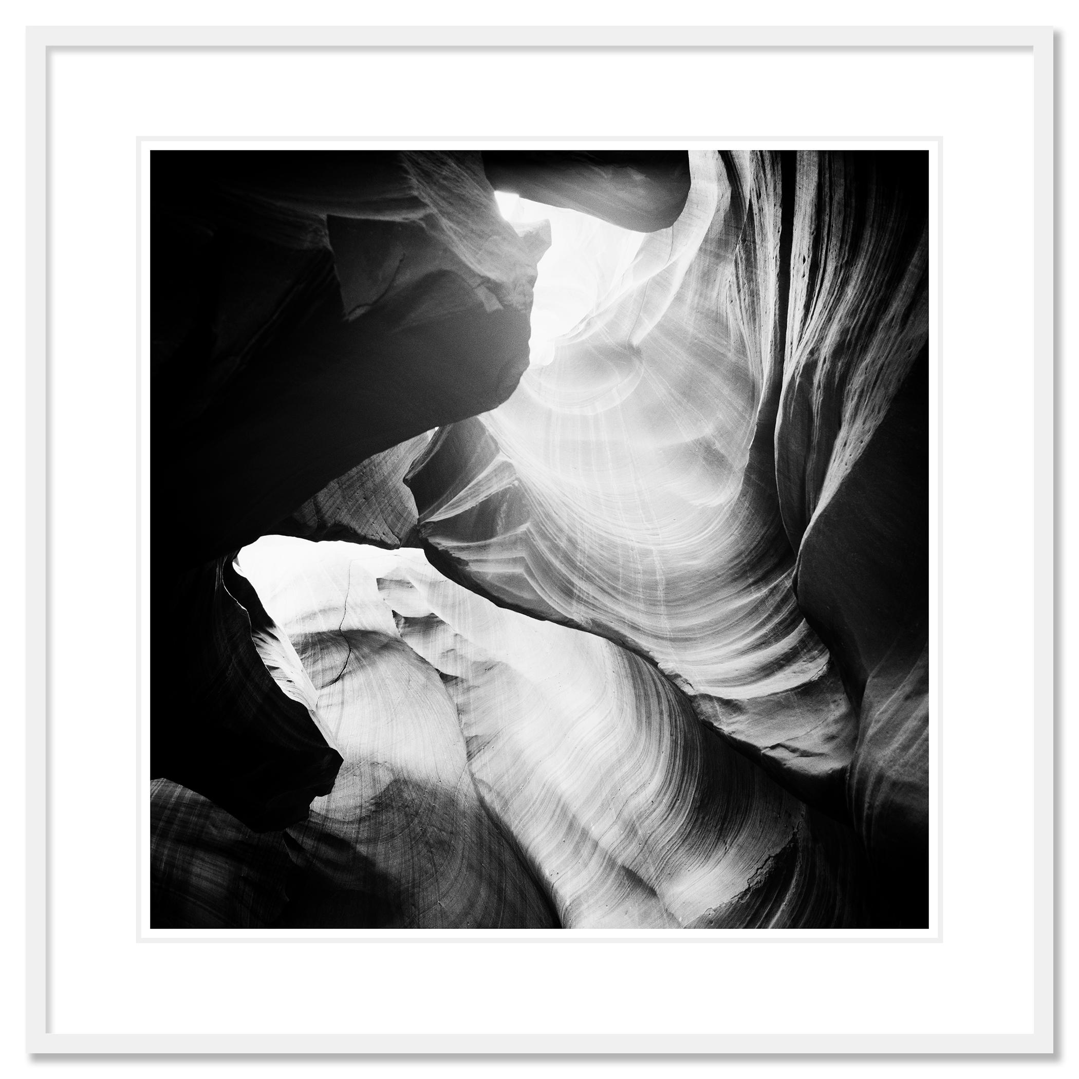 Antelope Canyon rock formation monochrome abstract - Contemporary Photograph by Gerald Berghammer