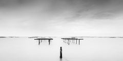 Aquaculture Structures black white fine art minimalism waterscape fine art print