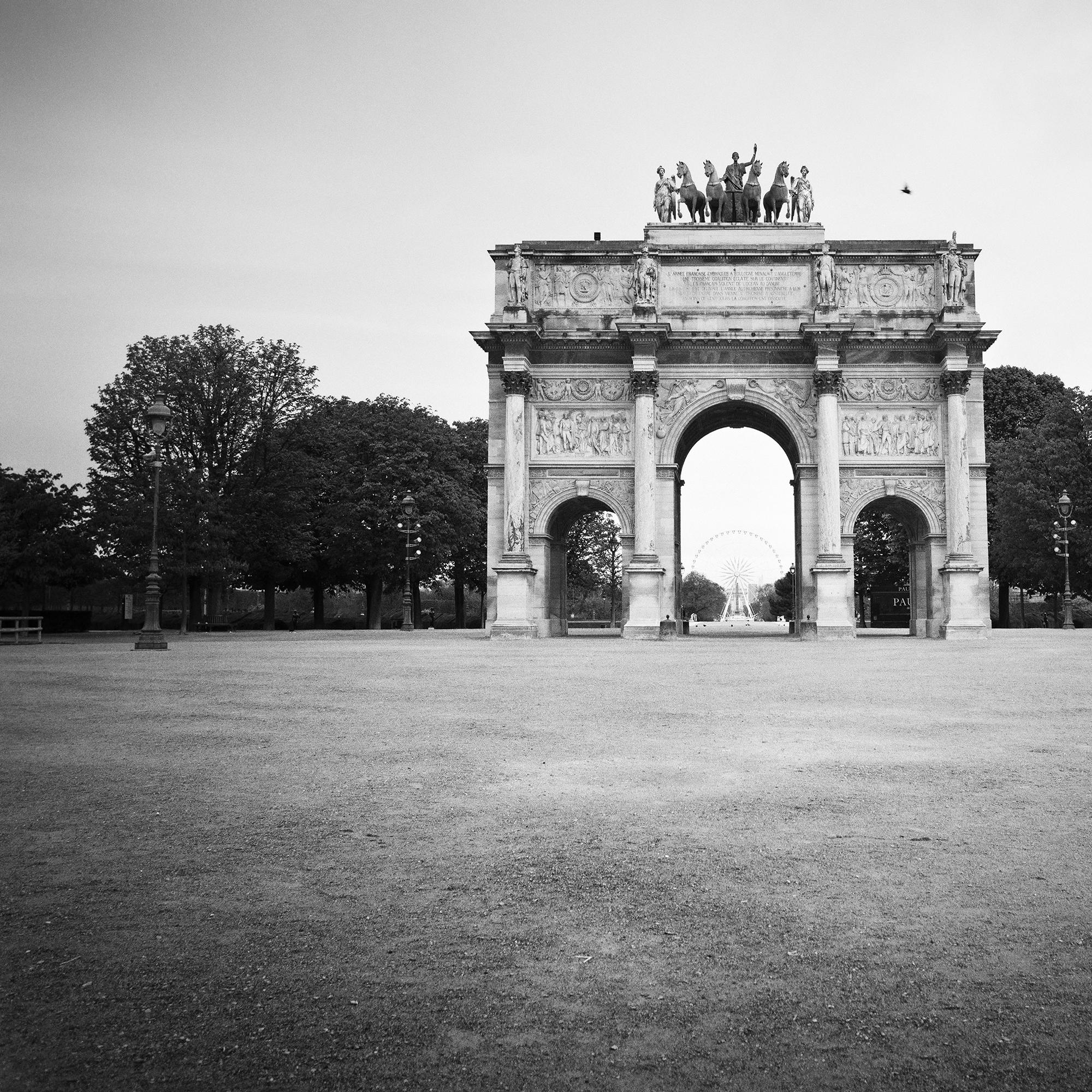 Arc de Triomphe du Carrousel, Paris, photographie noir et blanc, édition limitée en vente 5