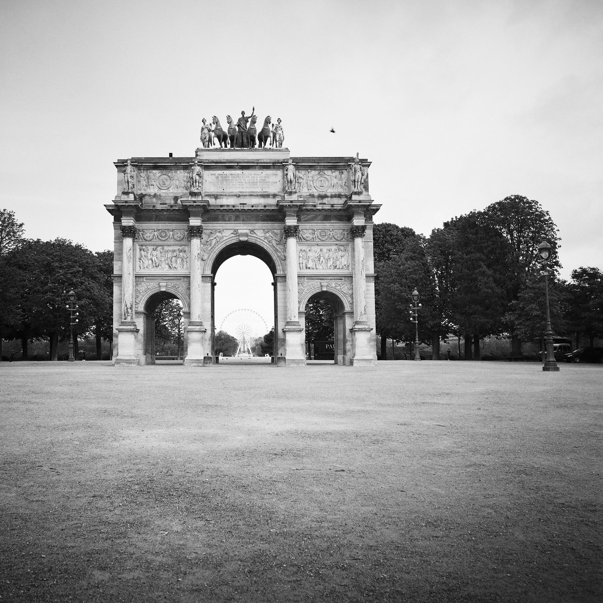 Arc de Triomphe du Carrousel, Paris, photographie noir et blanc, édition limitée en vente 6