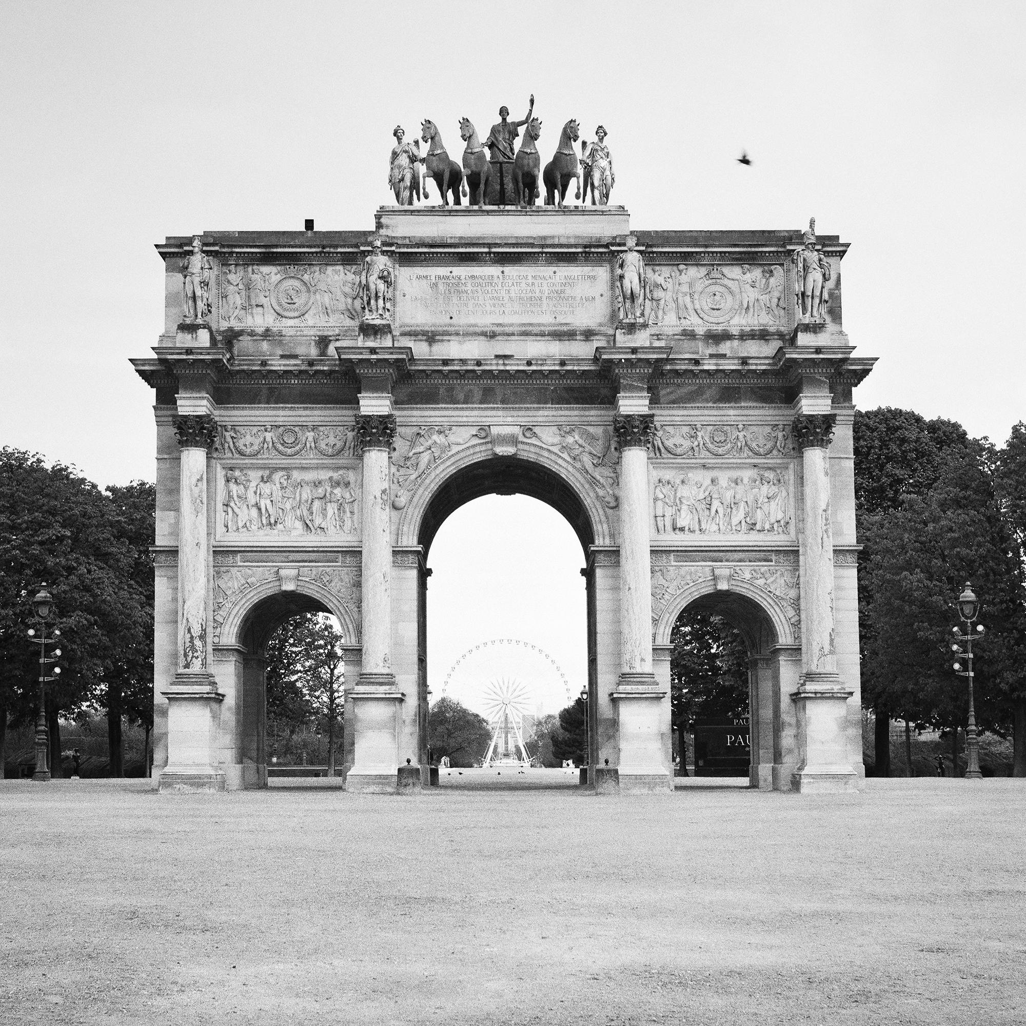 Arc de Triomphe du Carrousel, Paris, photographie noir et blanc, édition limitée en vente 7