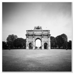Arc de Triomphe du Carrousel, Paris, black and white photograph, limited edition