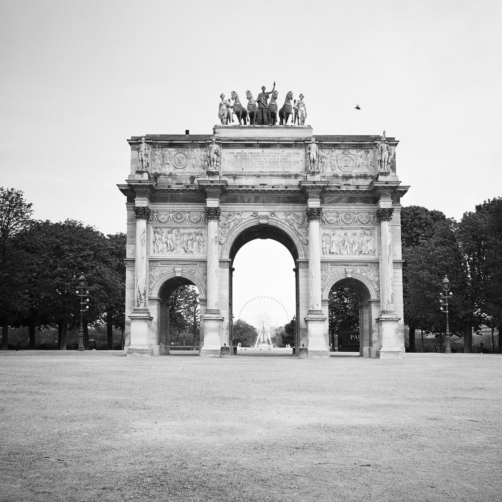 Arc de Triomphe du Carrousel, Paris, Schwarz-Weiß-Fotografie, limitierte Auflage im Angebot 3