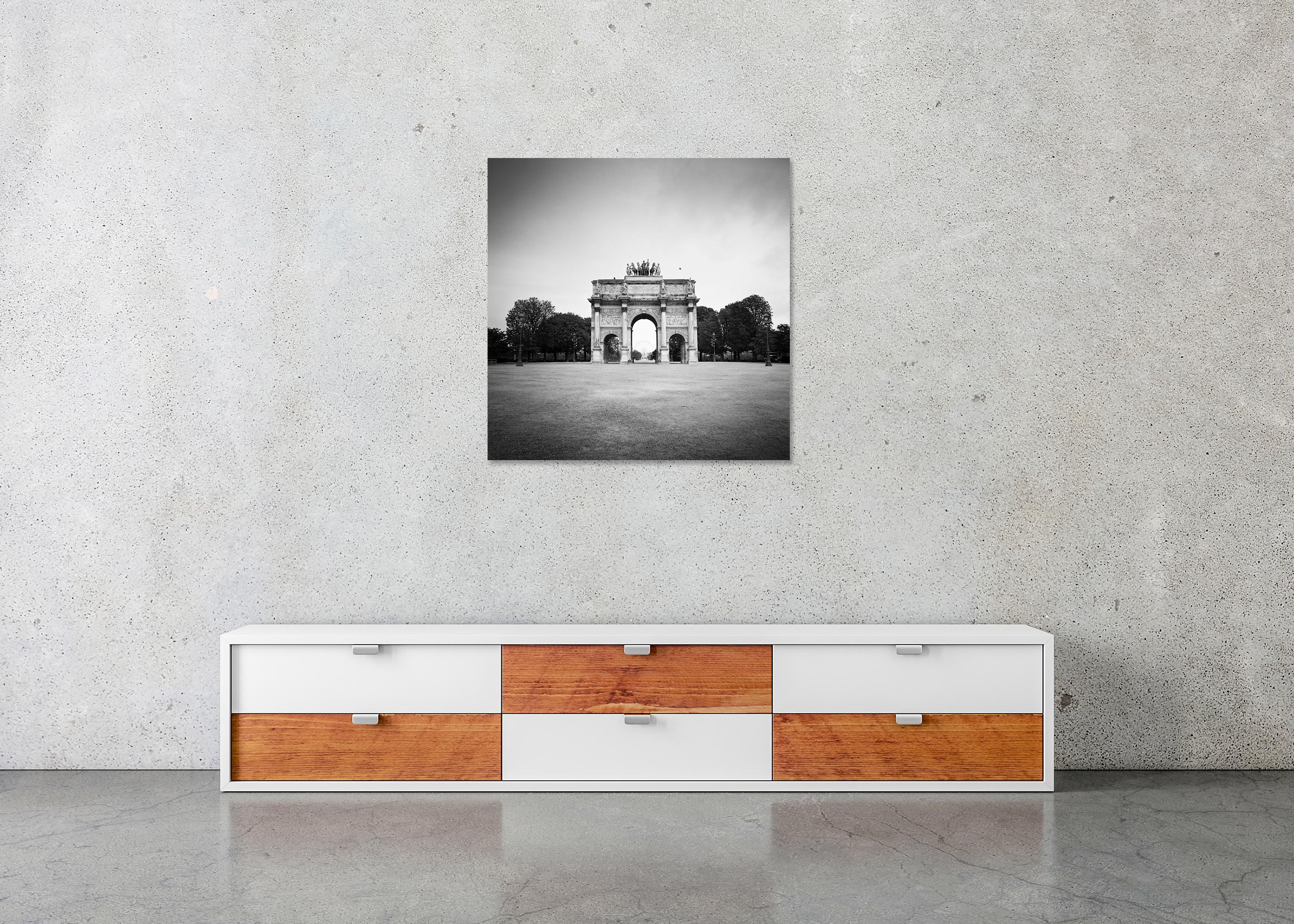 Arc de Triomphe du Carrousel, Paris, photographie noir et blanc, édition limitée en vente 4