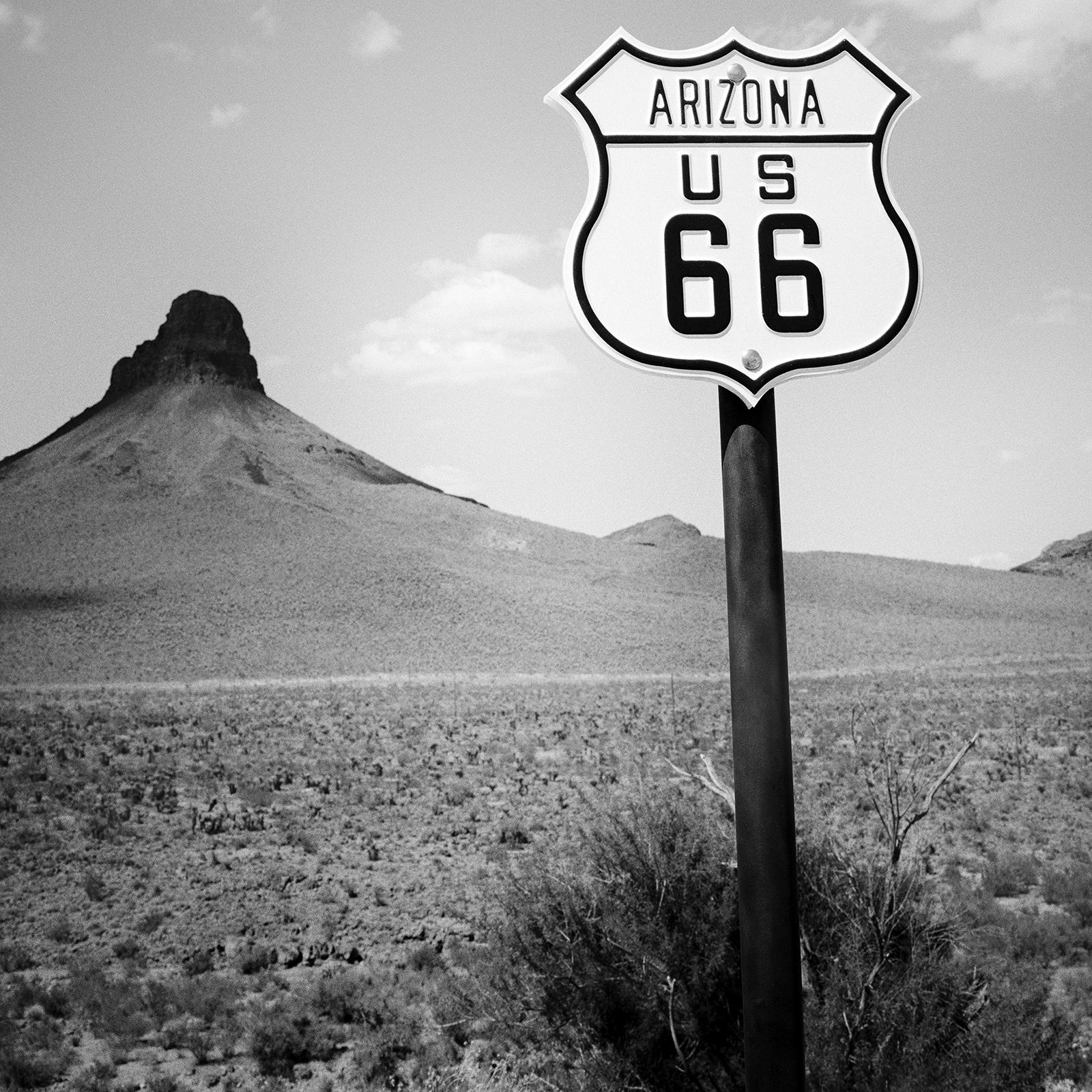 ARIZONA US 66, USA, black and white photography landscape fine art print For Sale 3