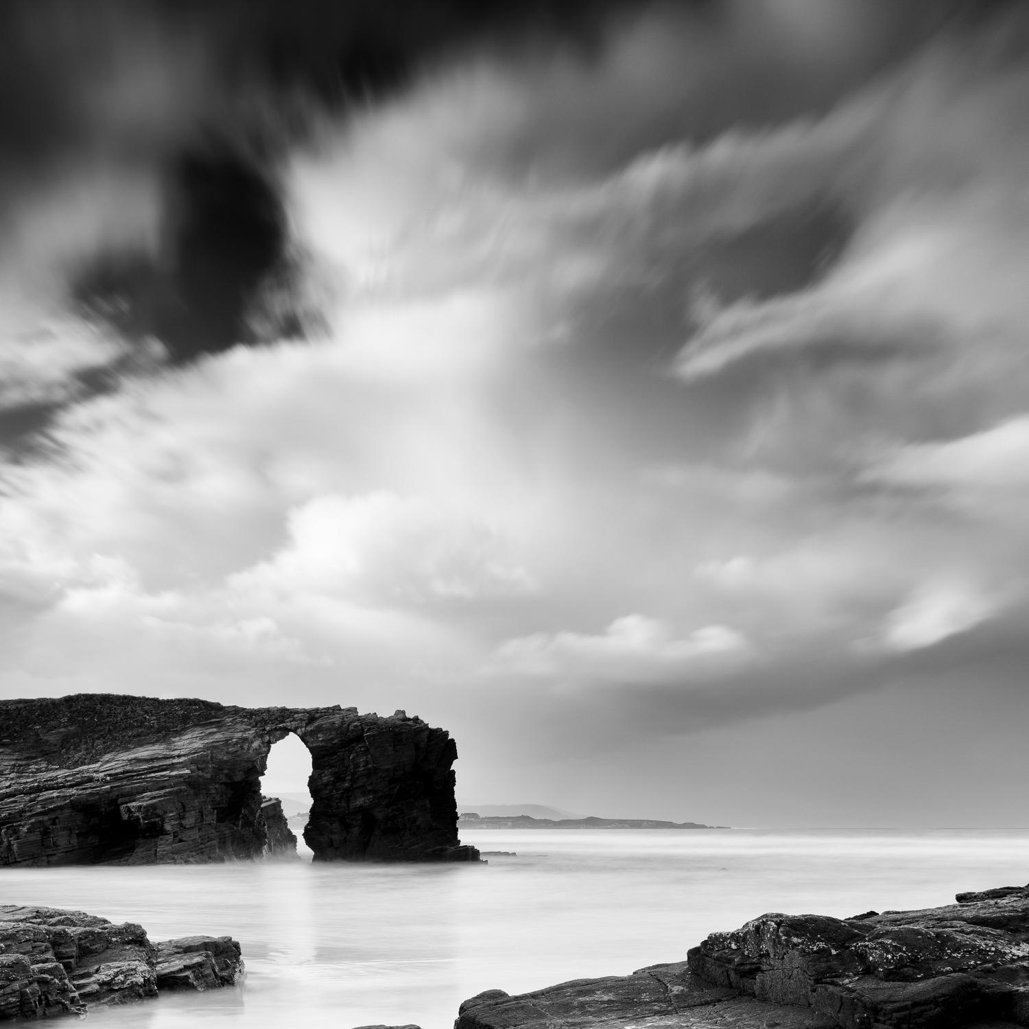  As Catedrais Beach, black and white photography, waterscape, landscape, framed For Sale 1
