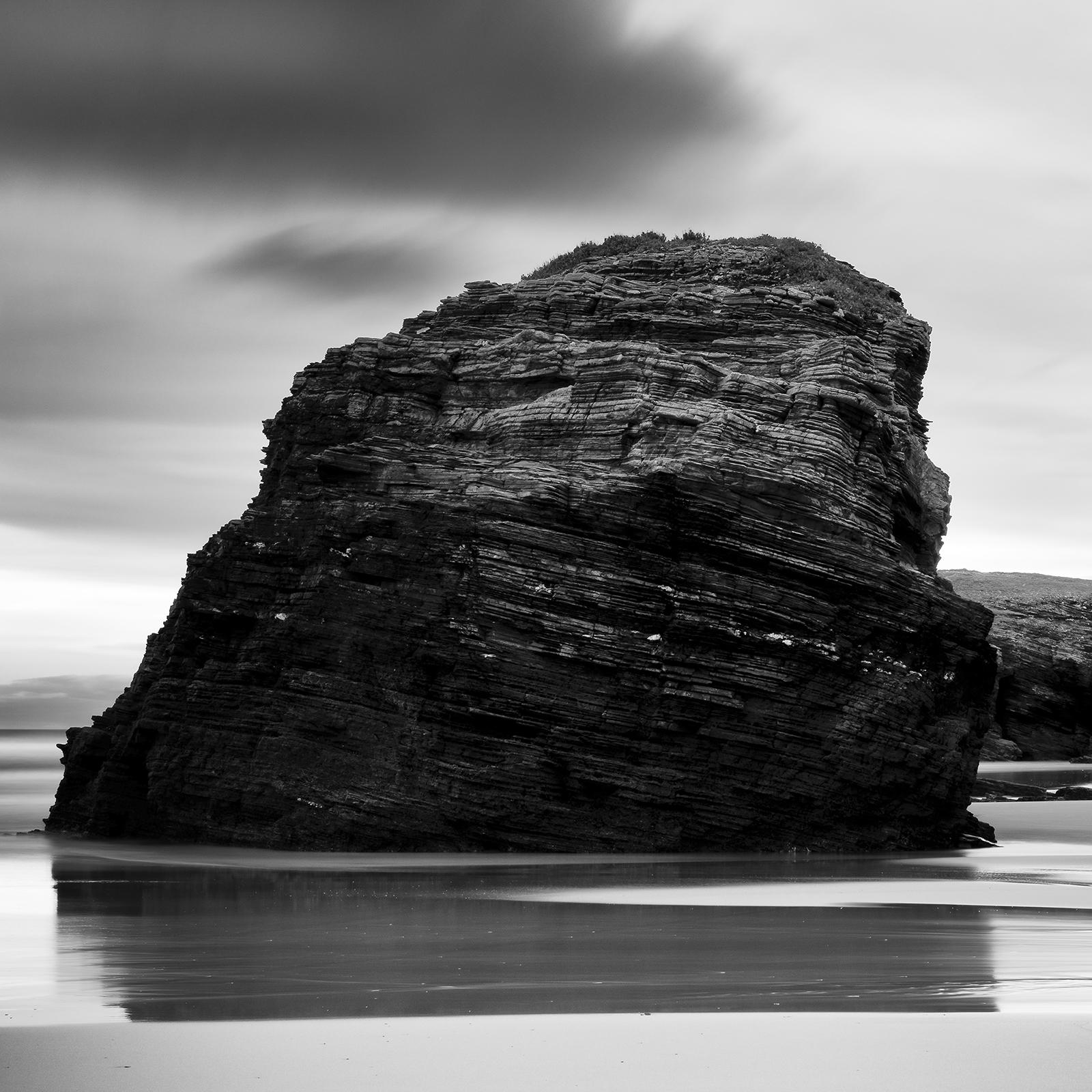 As Catedrais Beach, giant rocks, black and white fine art landscape photography For Sale 5