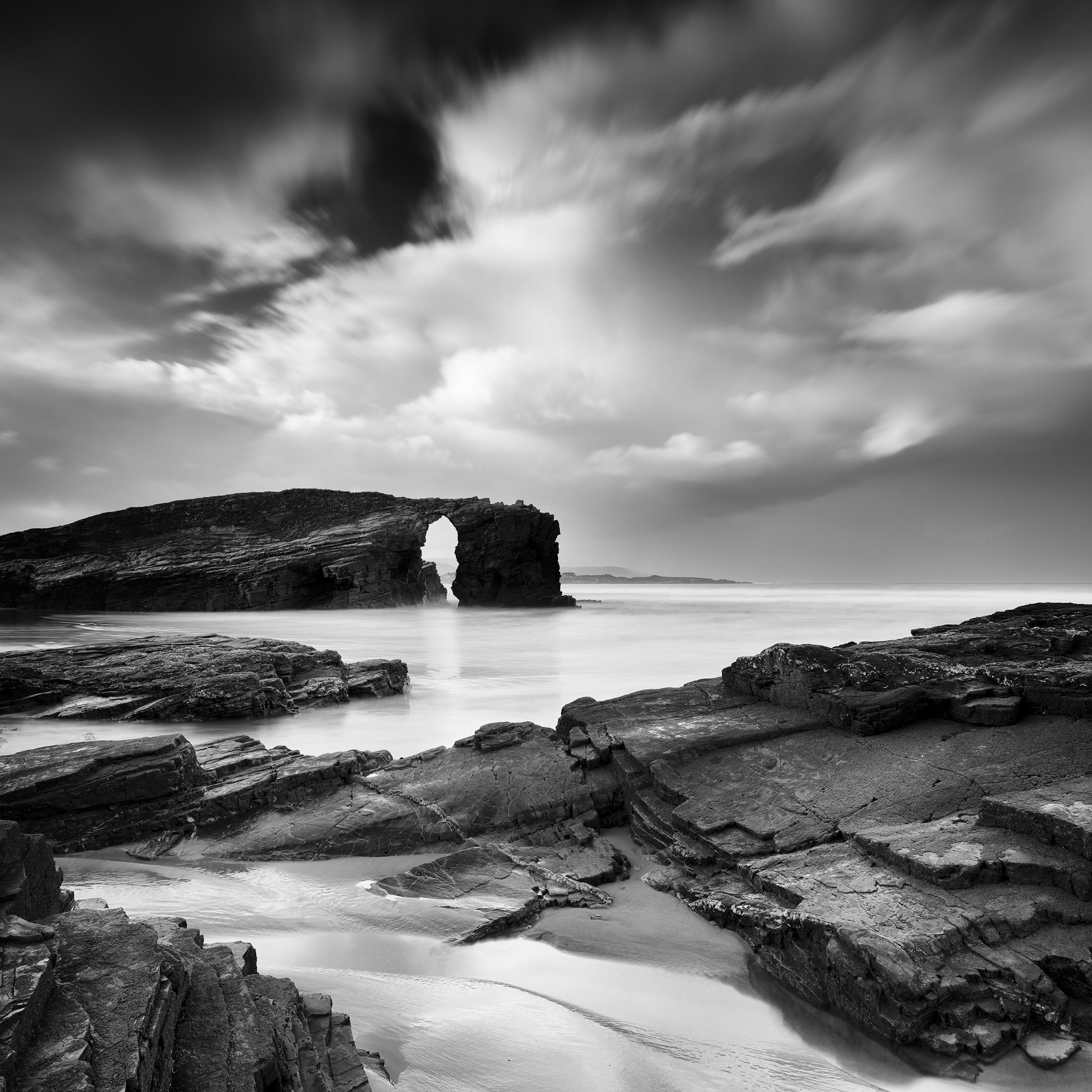 As Catedrais Beach, Limited Edition Black and White Seascape Photograph