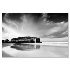 As Catedrais Beach Panorama, black and white photograph, limited edition artwork