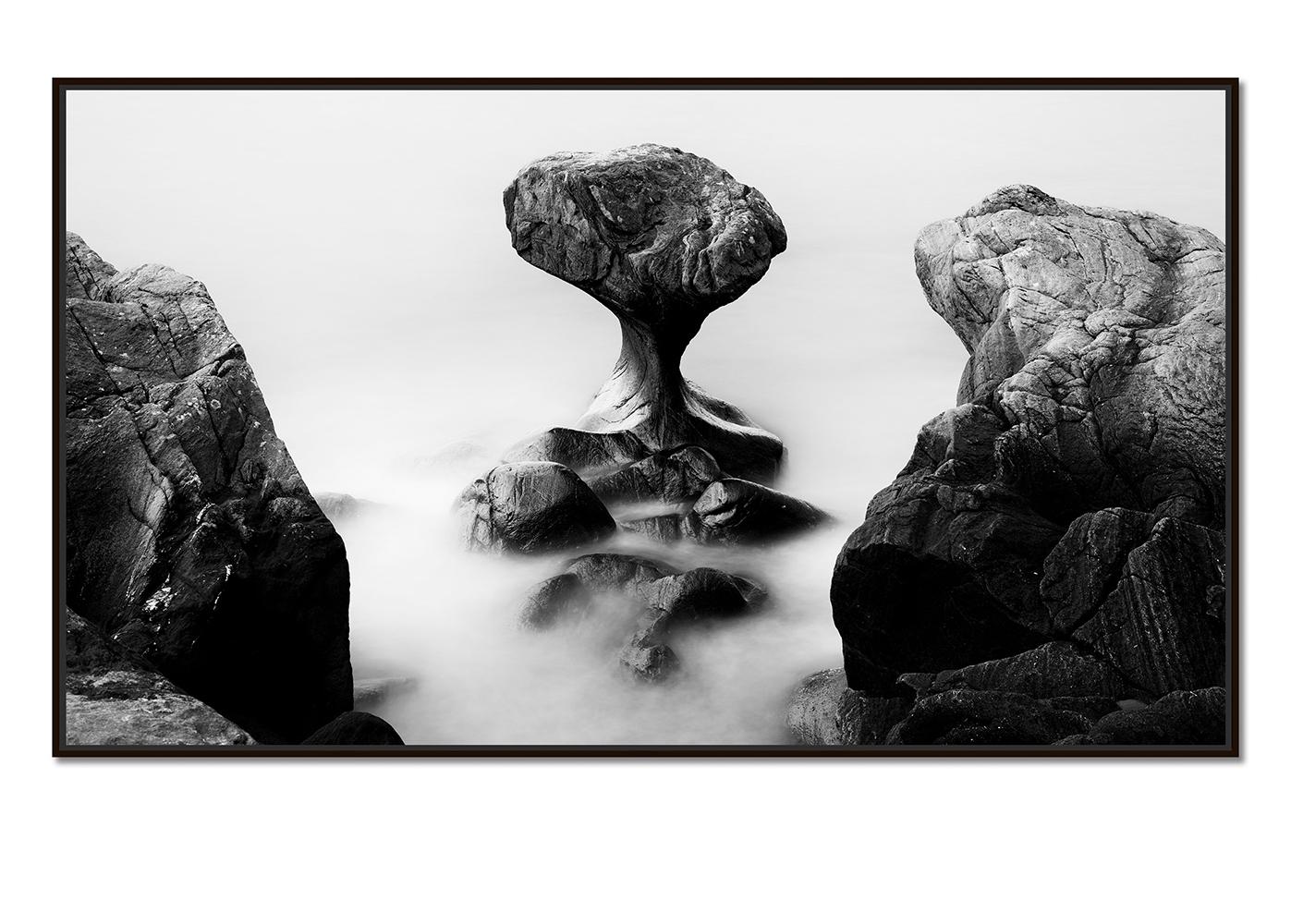 Attracted by the Sea, Rock Formation, minimalist landscape photography, limited - Photograph by Gerald Berghammer