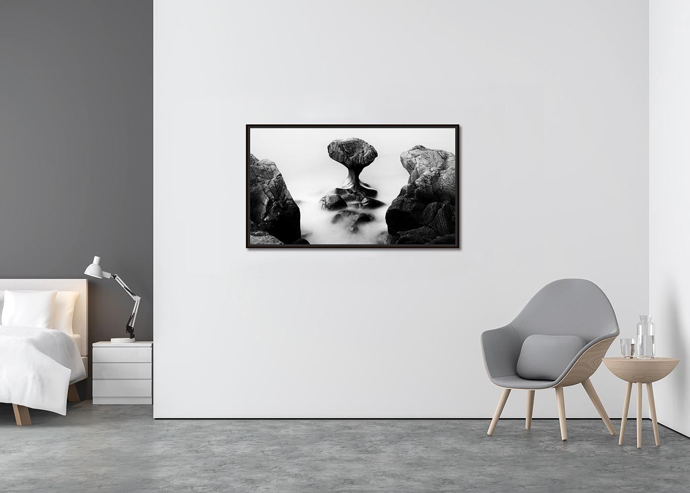 Attracted by the Sea, Rock Formation, minimalist landscape photography, limited - Contemporary Photograph by Gerald Berghammer