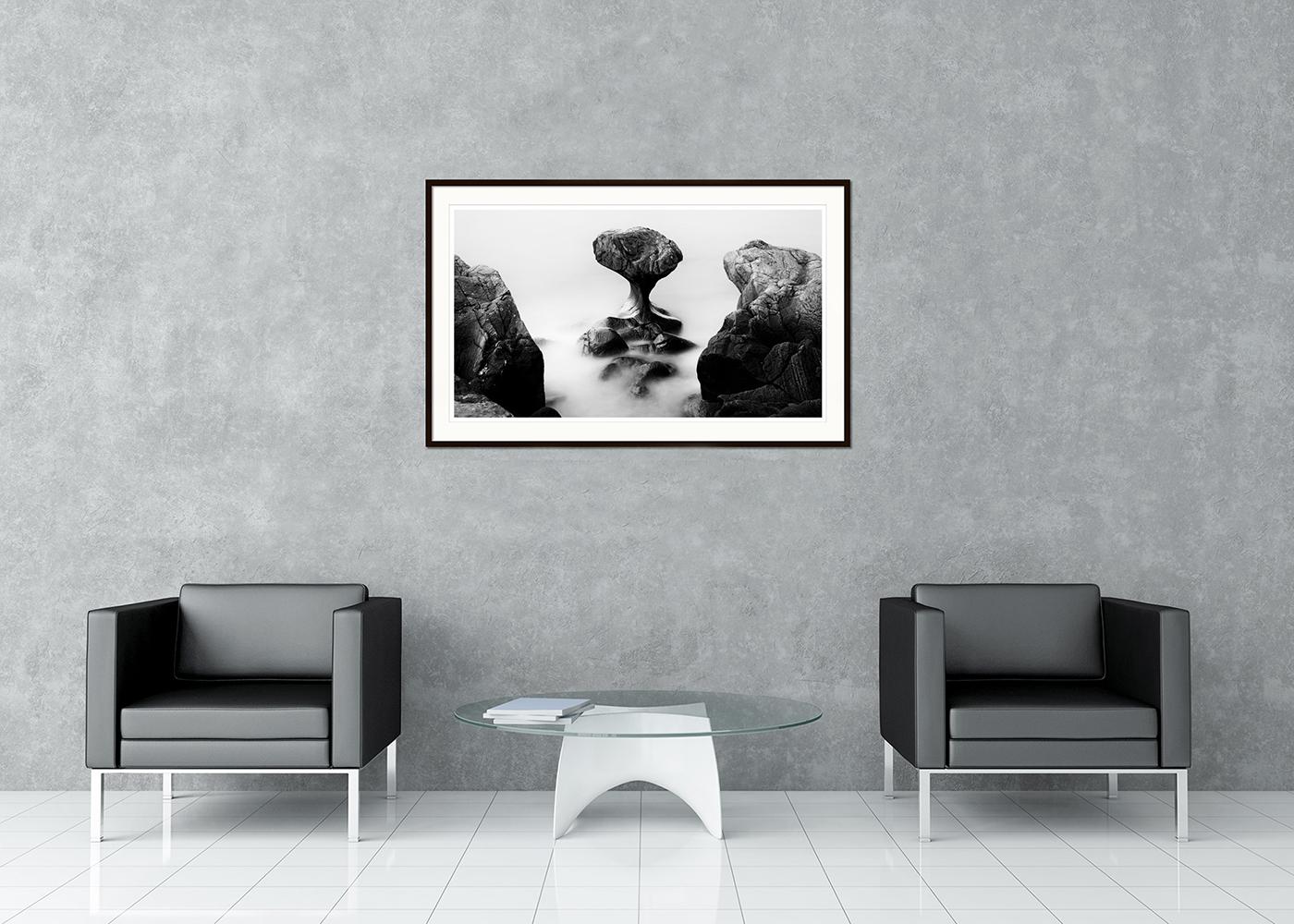 Black and white fine art long exposure waterscape - landscape photography. Archival pigment ink print as part of a limited edition of 8. All Gerald Berghammer prints are made to order in limited editions on Hahnemuehle Photo Rag Baryta. Each print