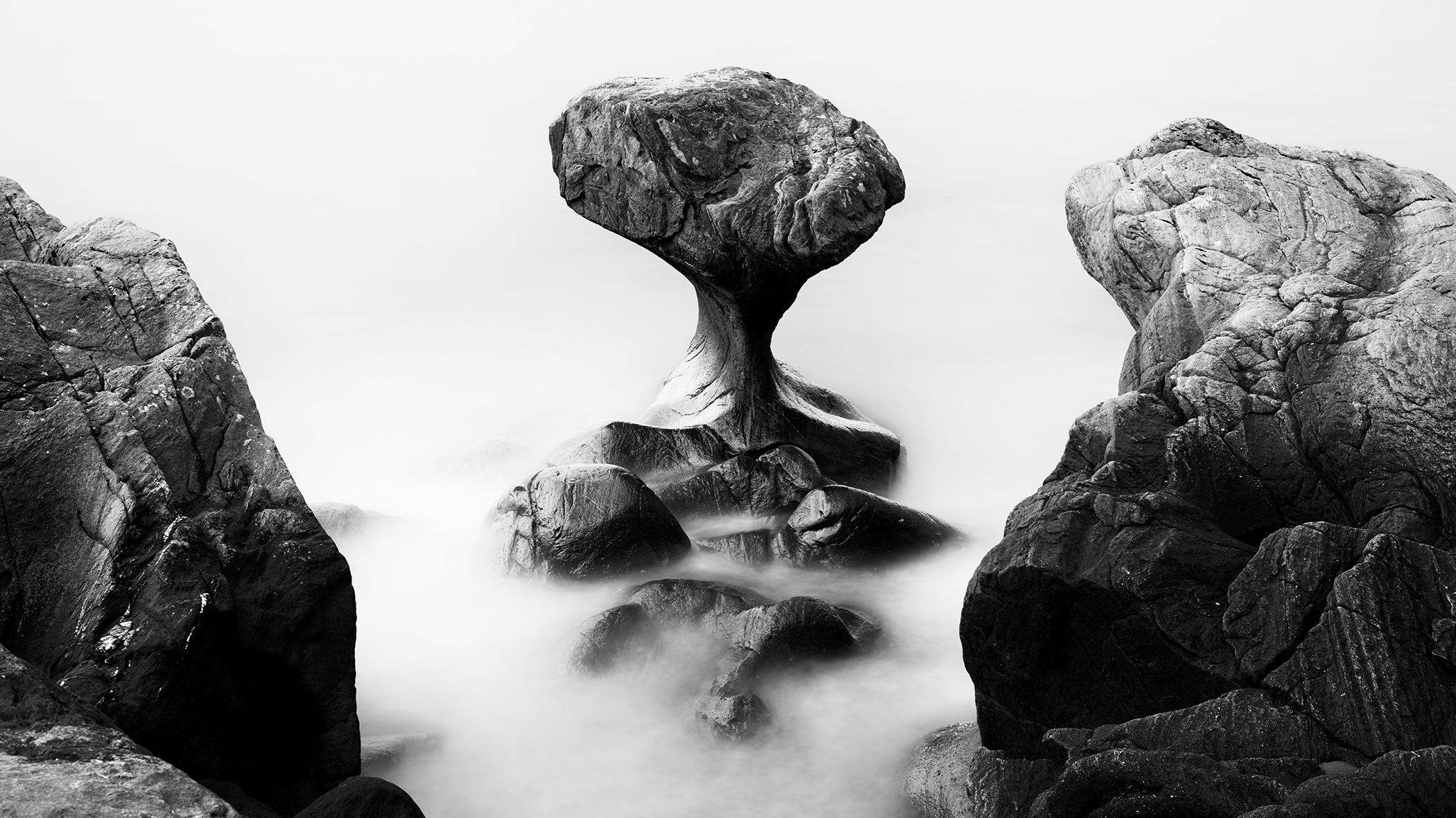 Attracted by the Sea, Rock Formation - minimalist landscape photography, limited
