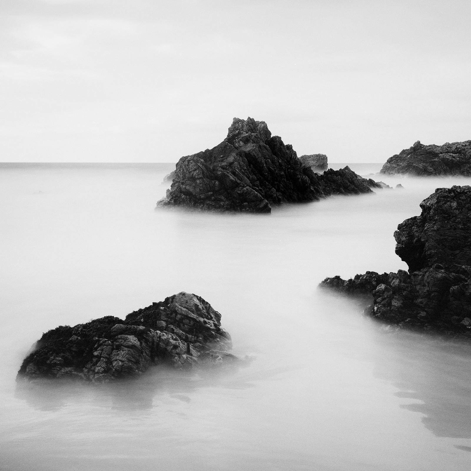Black and White Fine Art city and landscape photography. Award Winning Beach, beautiful beach with dramatic rock formations in the sea, Scotland, limited edition of 9. Signed, titled, dated and numbered by artist. Certificate of authenticity