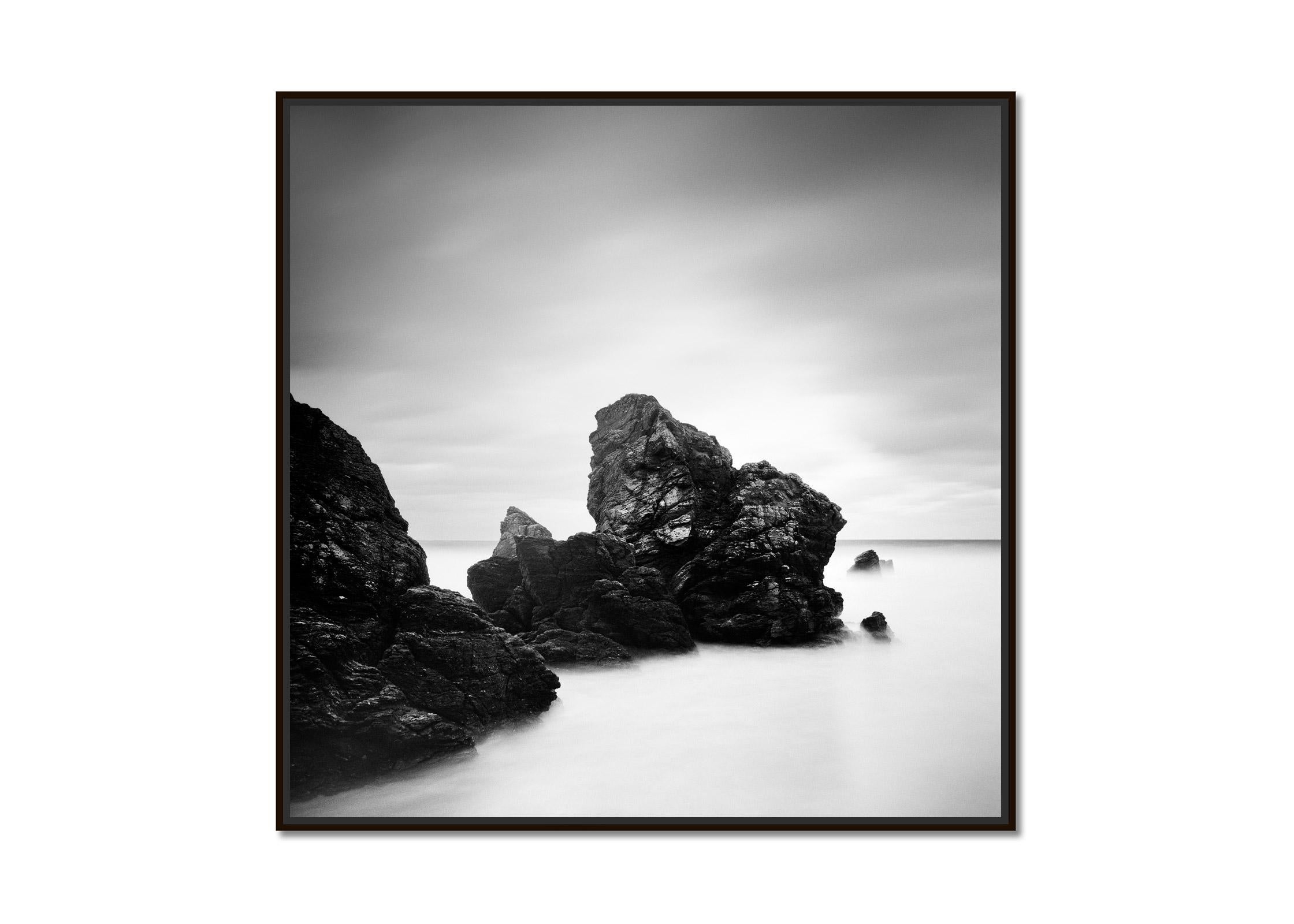 Award Winning Beach, Scotland,  minimalist black and white prints, landscape - Photograph by Gerald Berghammer