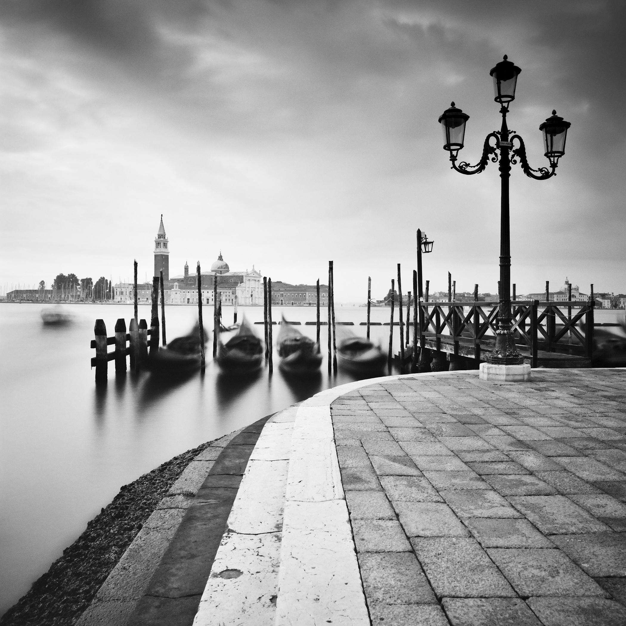 Basilica di San Giorgio Maggiore, Schwarz-Weiß-Fotografie, Kunststadtlandschaft