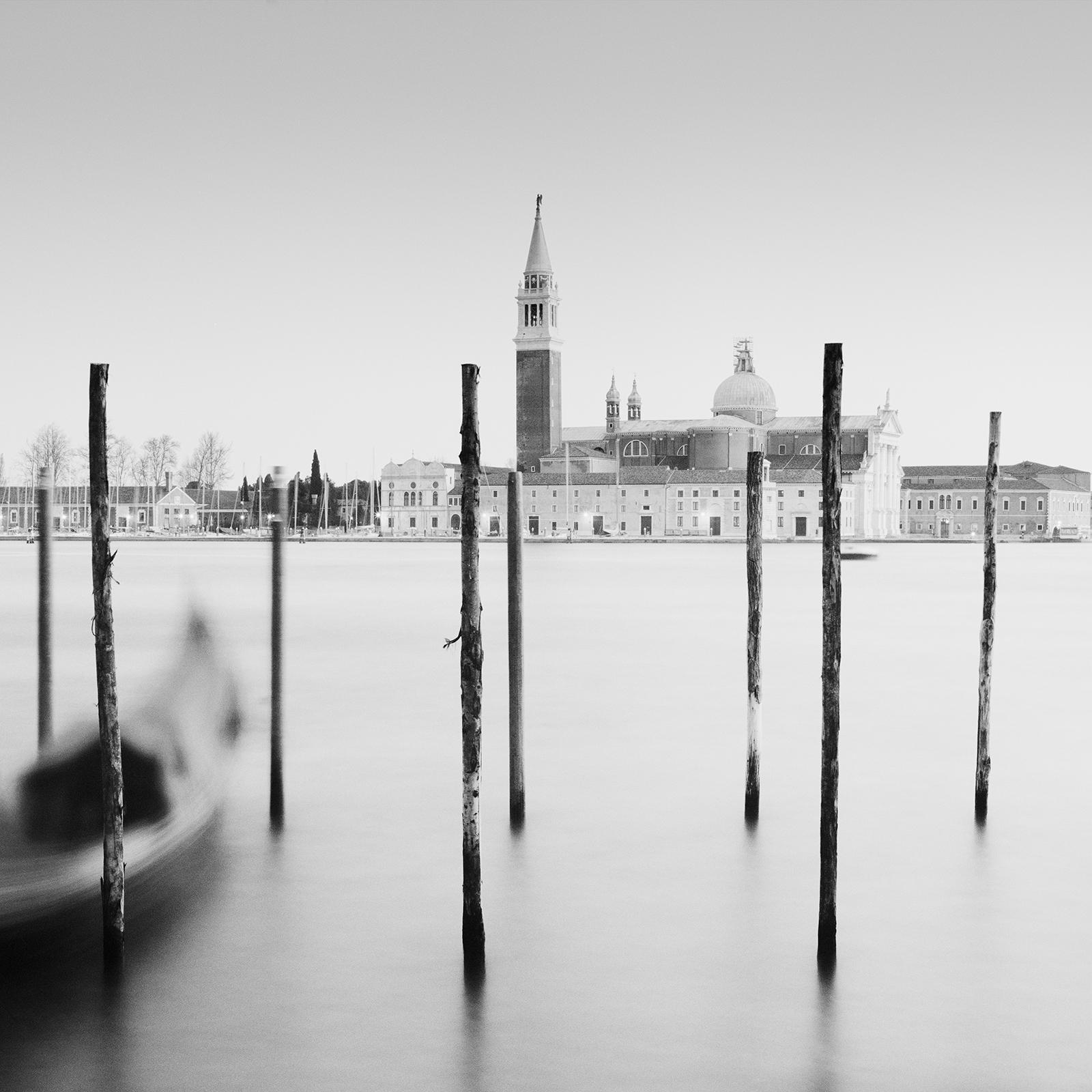 Basilique de San Giorgio Maggiore, Panorama, Venise, photographie noir et blanc en vente 3