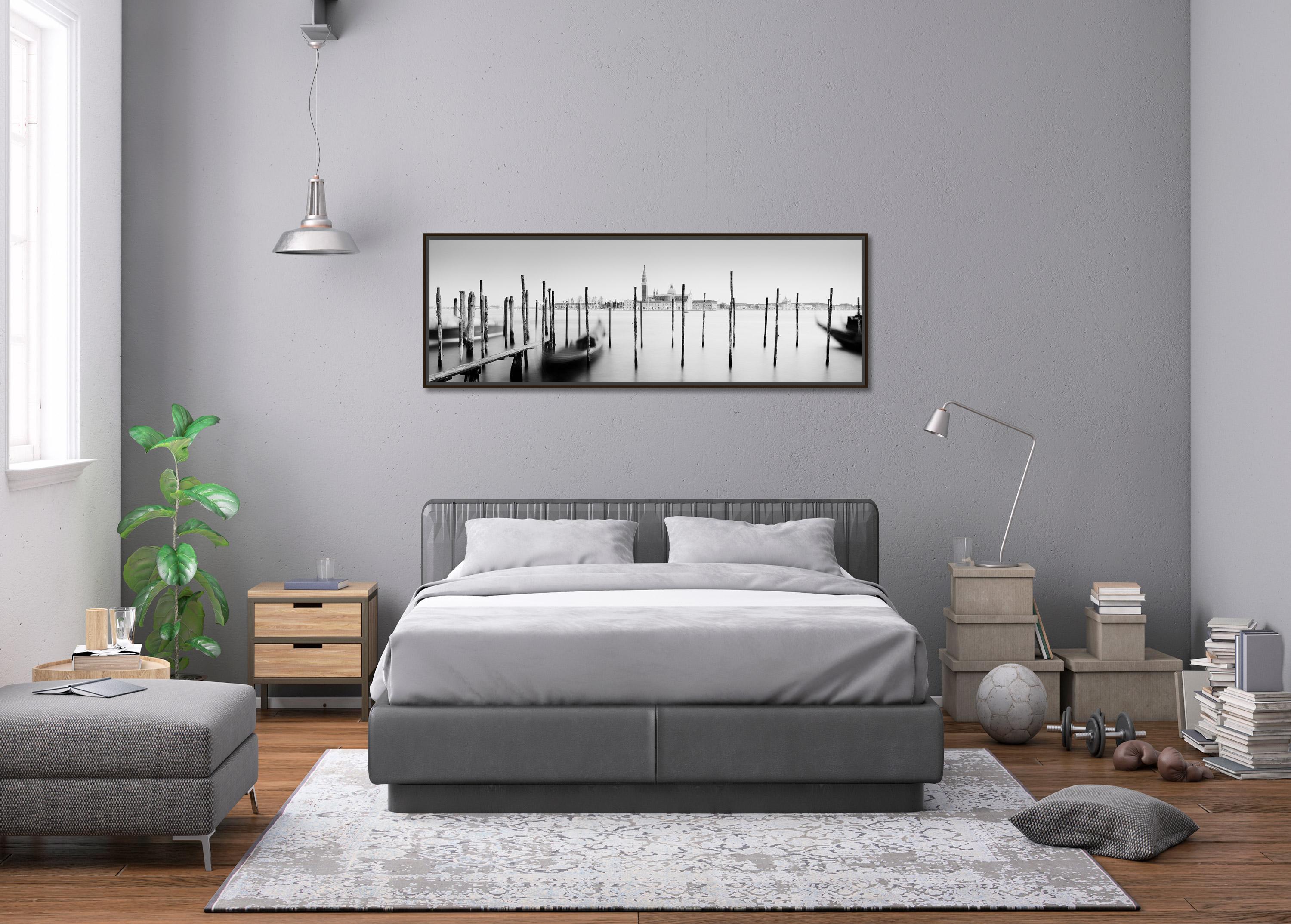 Basilique de San Giorgio Maggiore, Panorama, Venise, photographie noir et blanc en vente 1