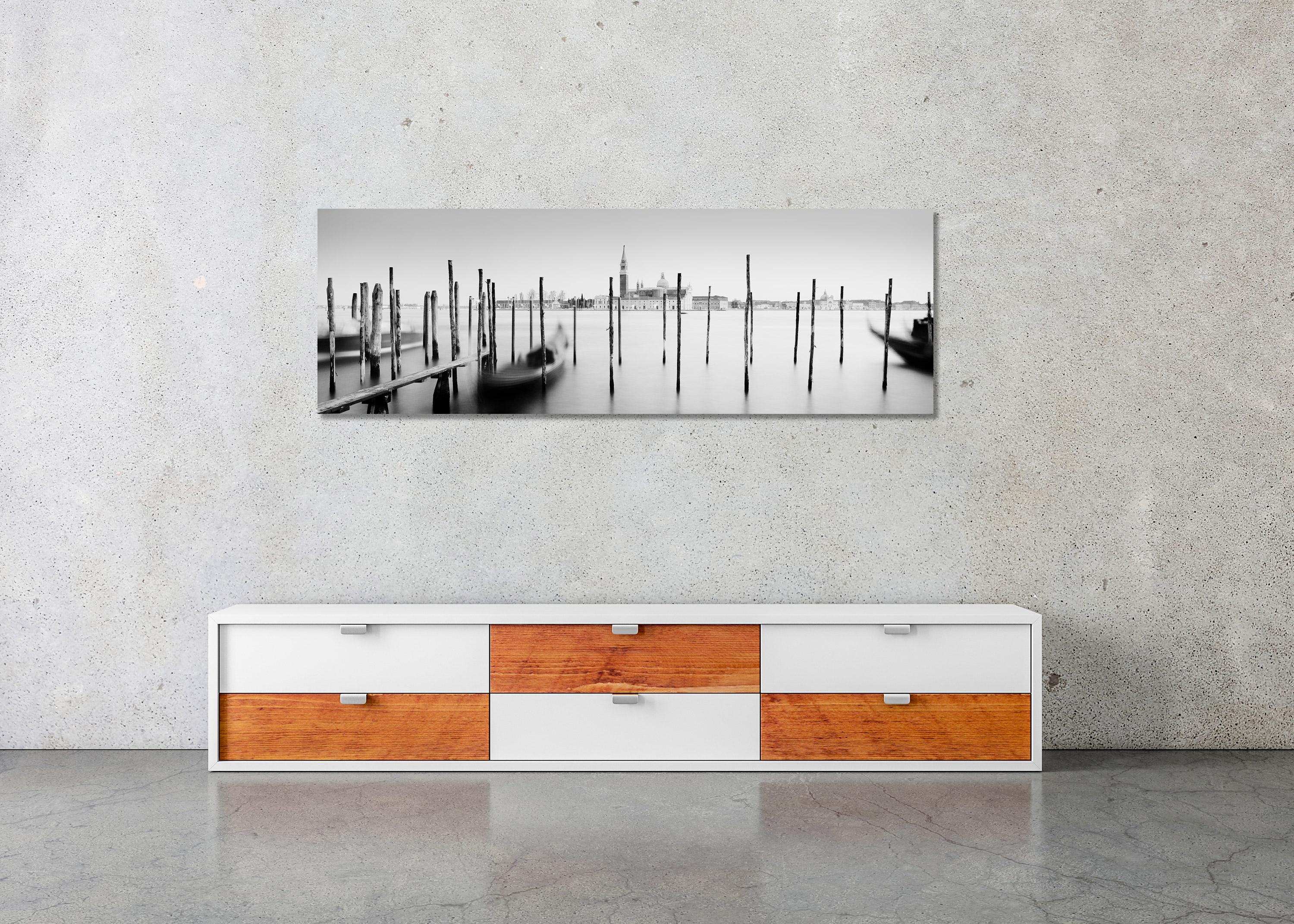 Basilique de San Giorgio Maggiore, Panorama, Venise, photographie noir et blanc en vente 2