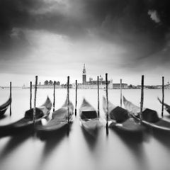 Basílica de San Giorgio Maggiore, Venecia, fotografía en blanco y negro, limitada