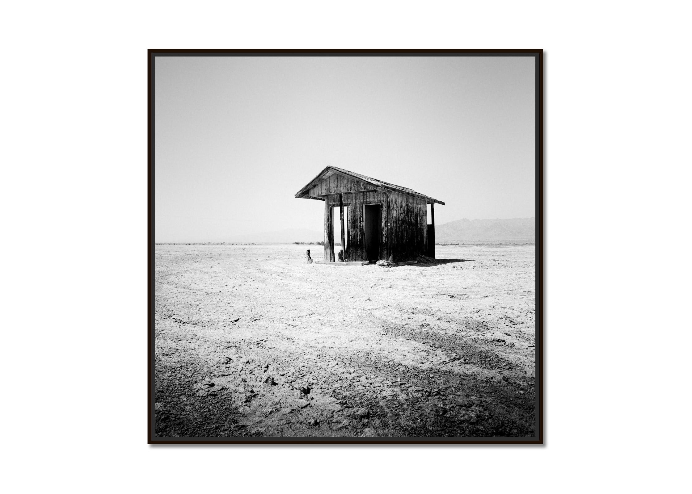 Bath House, Salton Sea, California, black white landscape fine art photography - Photograph by Gerald Berghammer