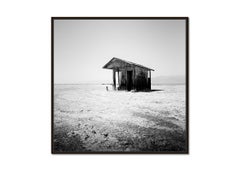 Bath House, Salton Sea, California, black white landscape fine art photography
