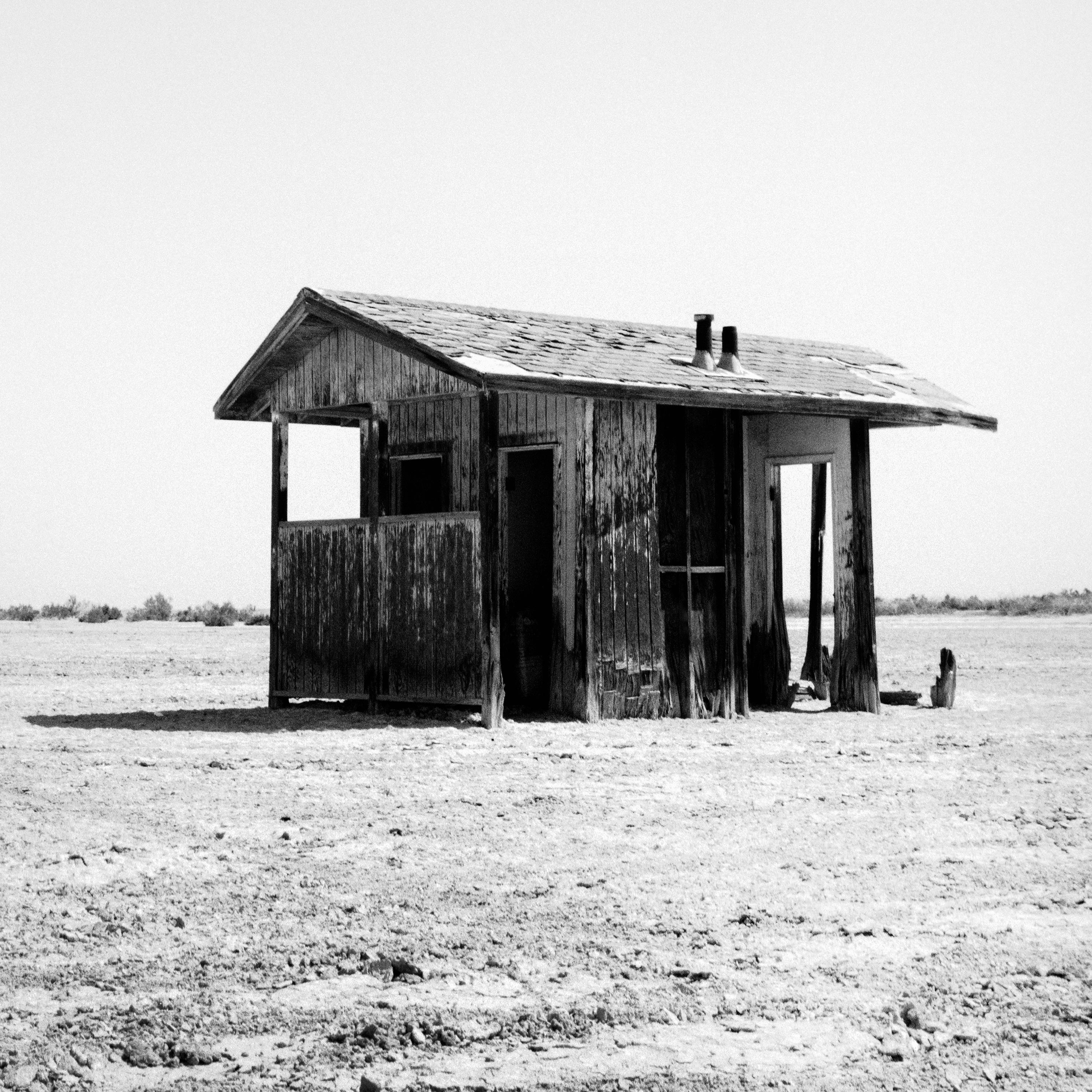 Gerald Berghammer Bath House, Salton Sea, California, USA, black and