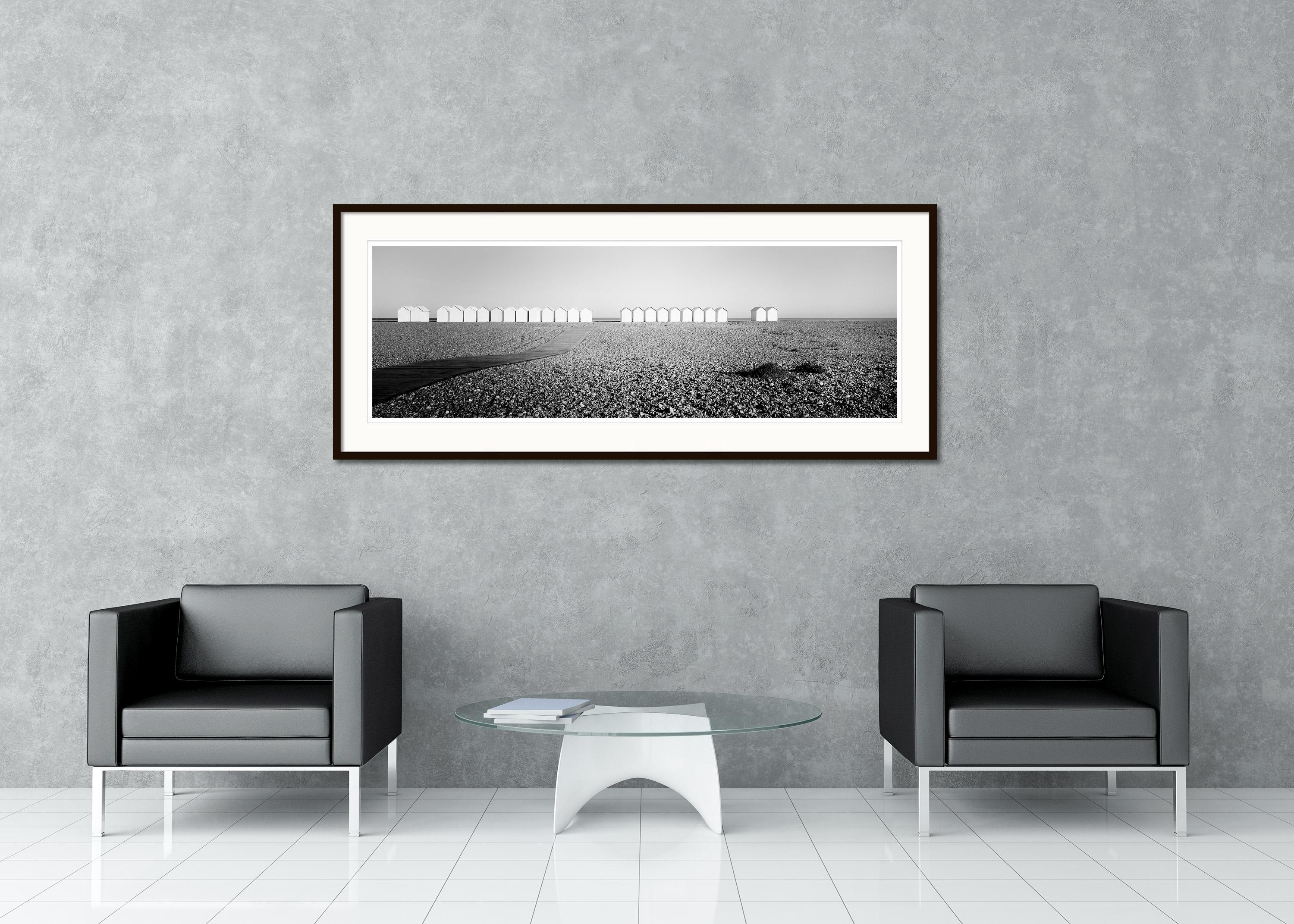 Black and White Fine Art panorama photography - Single tree on field with impressive clouds, Austria. Archival pigment ink print, edition of 9. Signed, titled, dated and numbered by artist. Certificate of authenticity included. Printed with 4cm