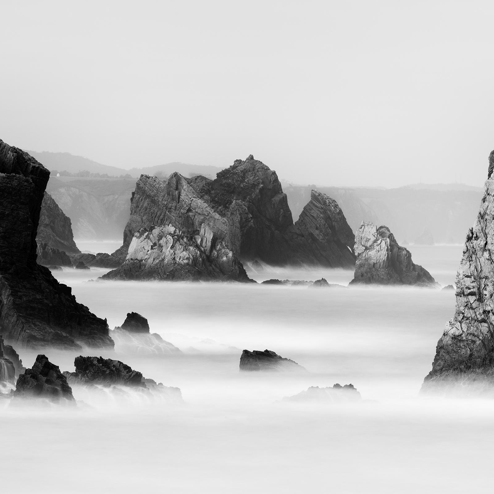 Beach of Silencio, Rocks, Cantabrian Coast, fine art seascape photography print For Sale 6