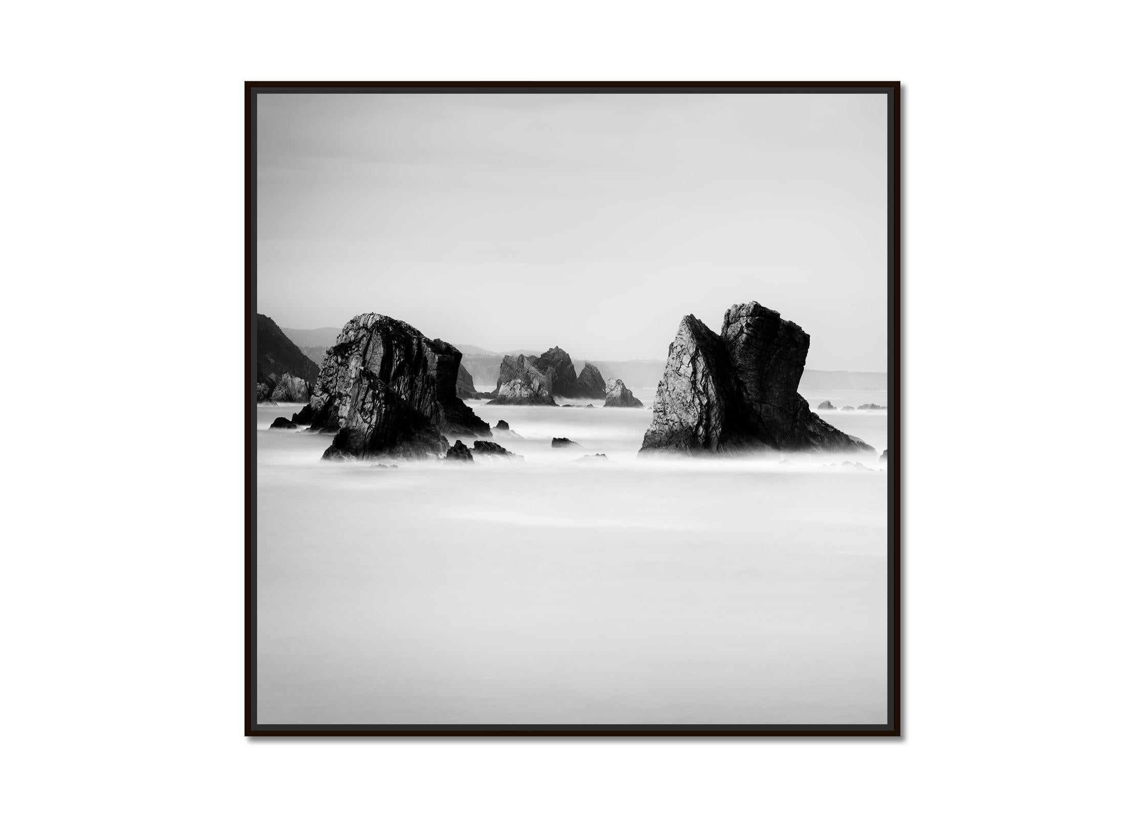 Beach of Silencio, Rocks, Cantabrian Coast, fine art seascape photography print - Photograph by Gerald Berghammer
