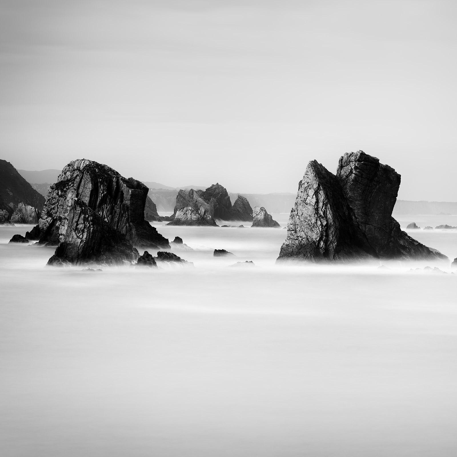 Beach of Silencio, Felsen, Cantabrian Coast, Kunst Meereslandschaftsfotografie-Druck