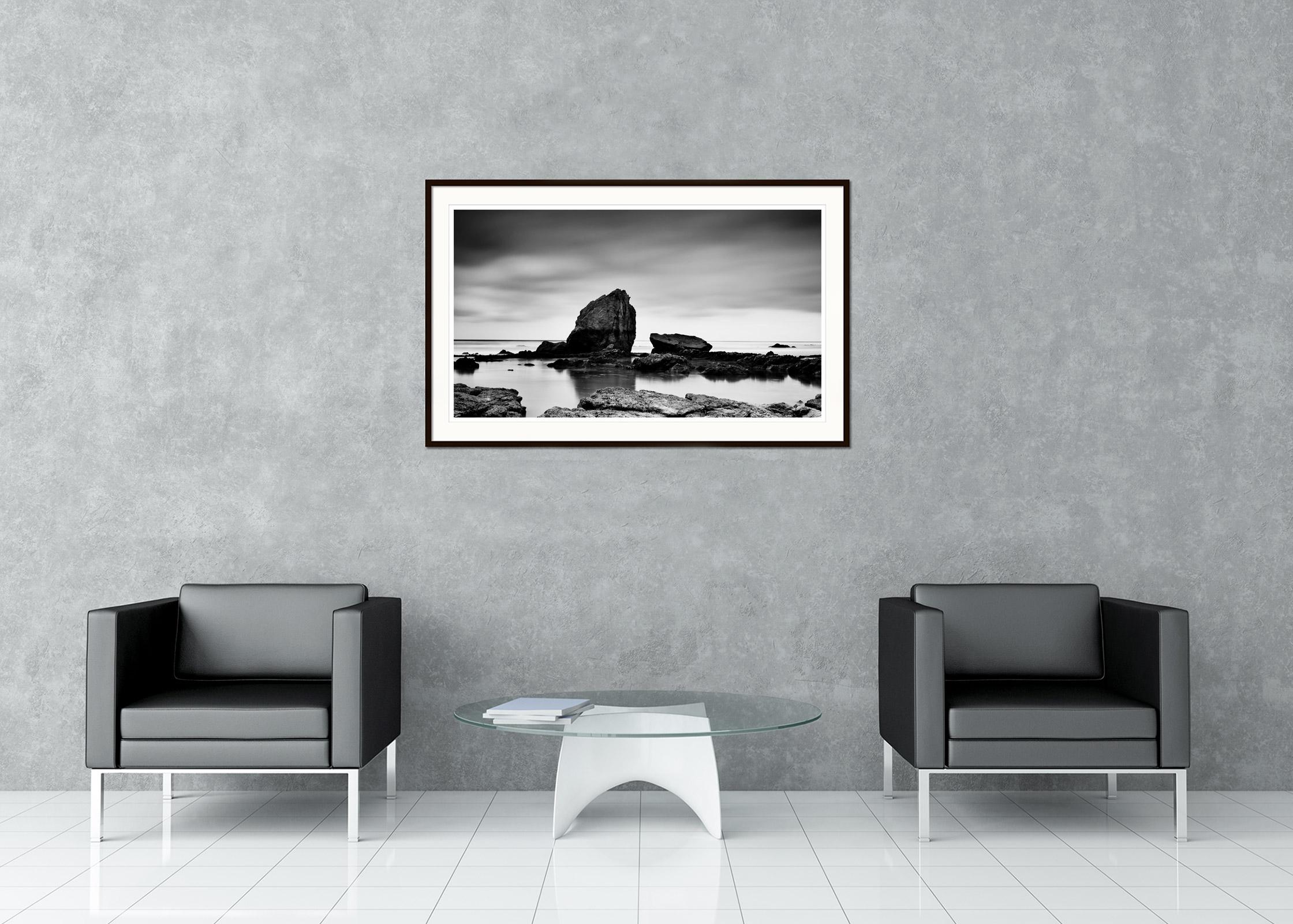 Black and white fine art long exposure waterscape - landscape photography. Archival pigment ink print as part of a limited edition of 8. All Gerald Berghammer prints are made to order in limited editions on Hahnemuehle Photo Rag Baryta. Each print