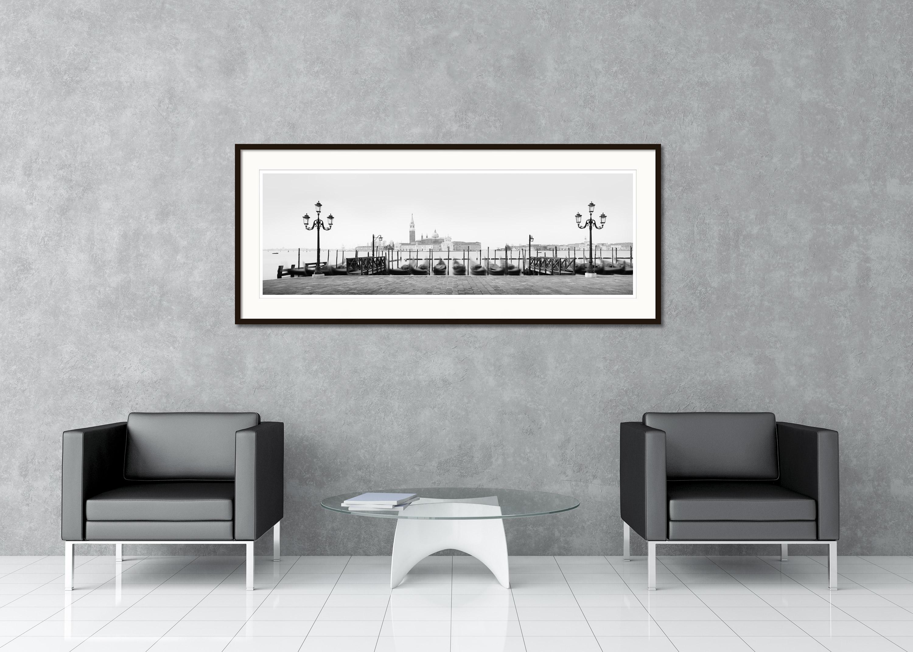 Between the Lights, Venice, black and white art panorama cityscape photography 1