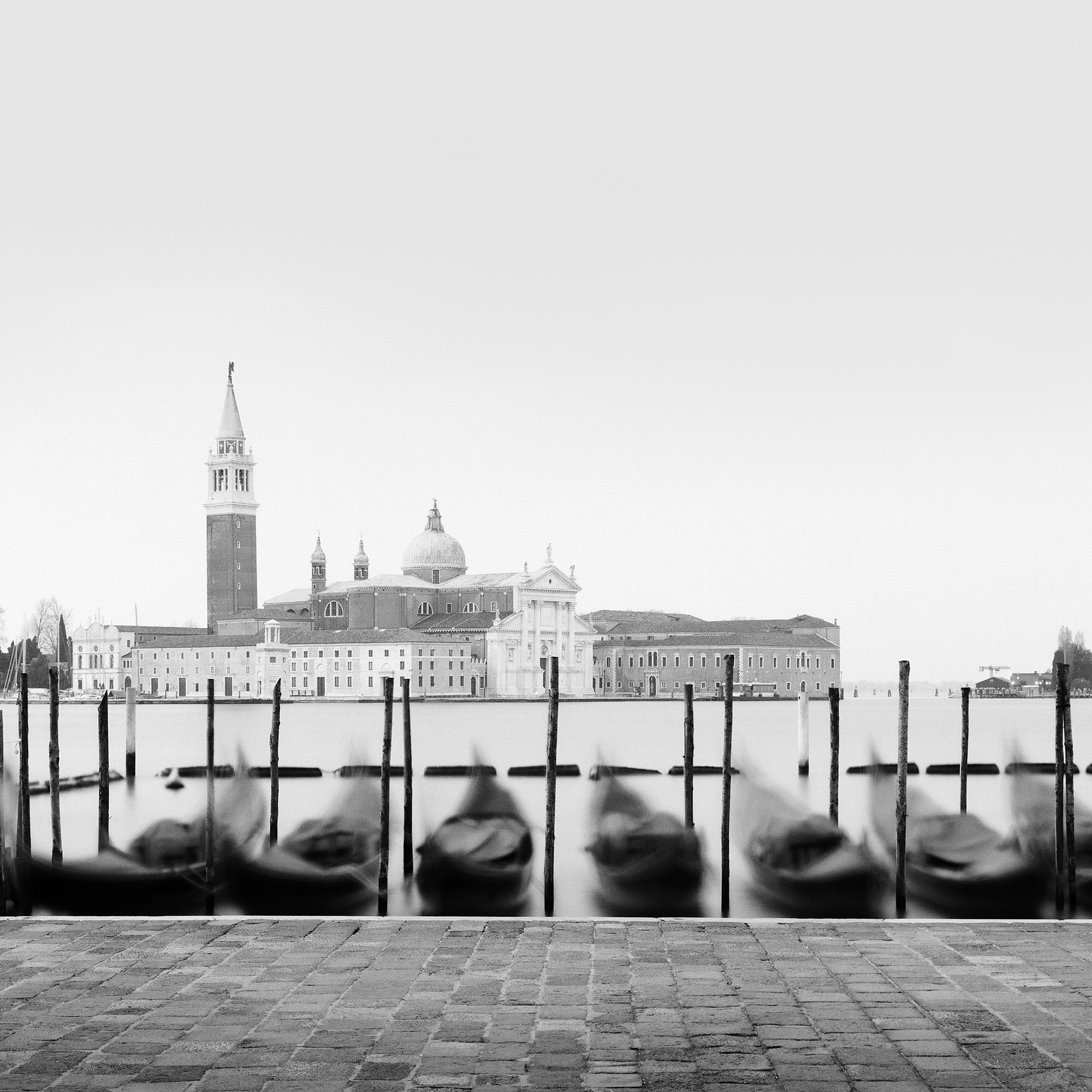 Between the Lights, Venice, black and white panorama art cityscape photography For Sale 4