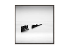 Black Line, Groyne, Sylte, Germany, black and white, art photography, landscape
