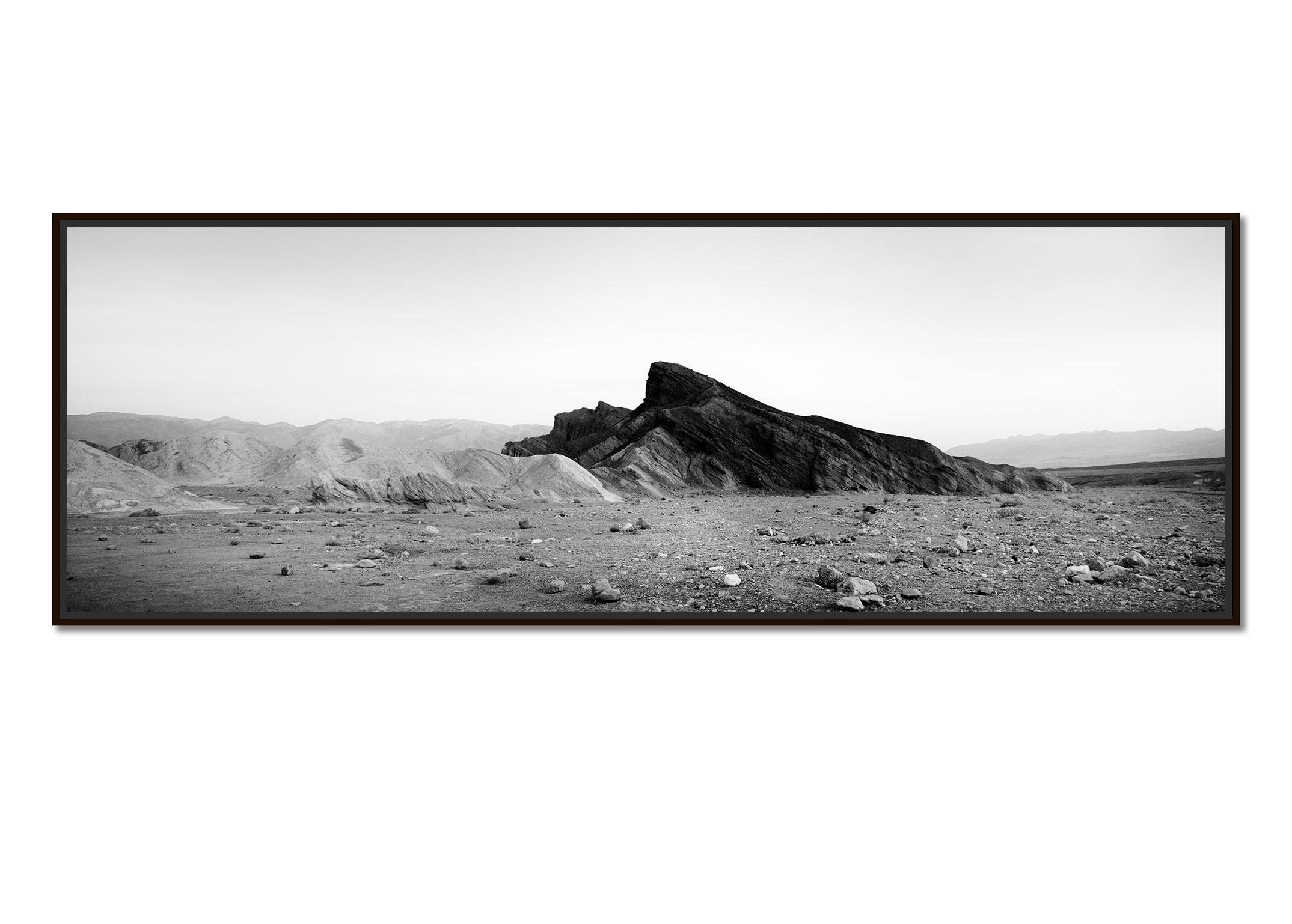 Black Rock, mountains, Death Valley, USA, black and white landscape photography - Photograph by Gerald Berghammer