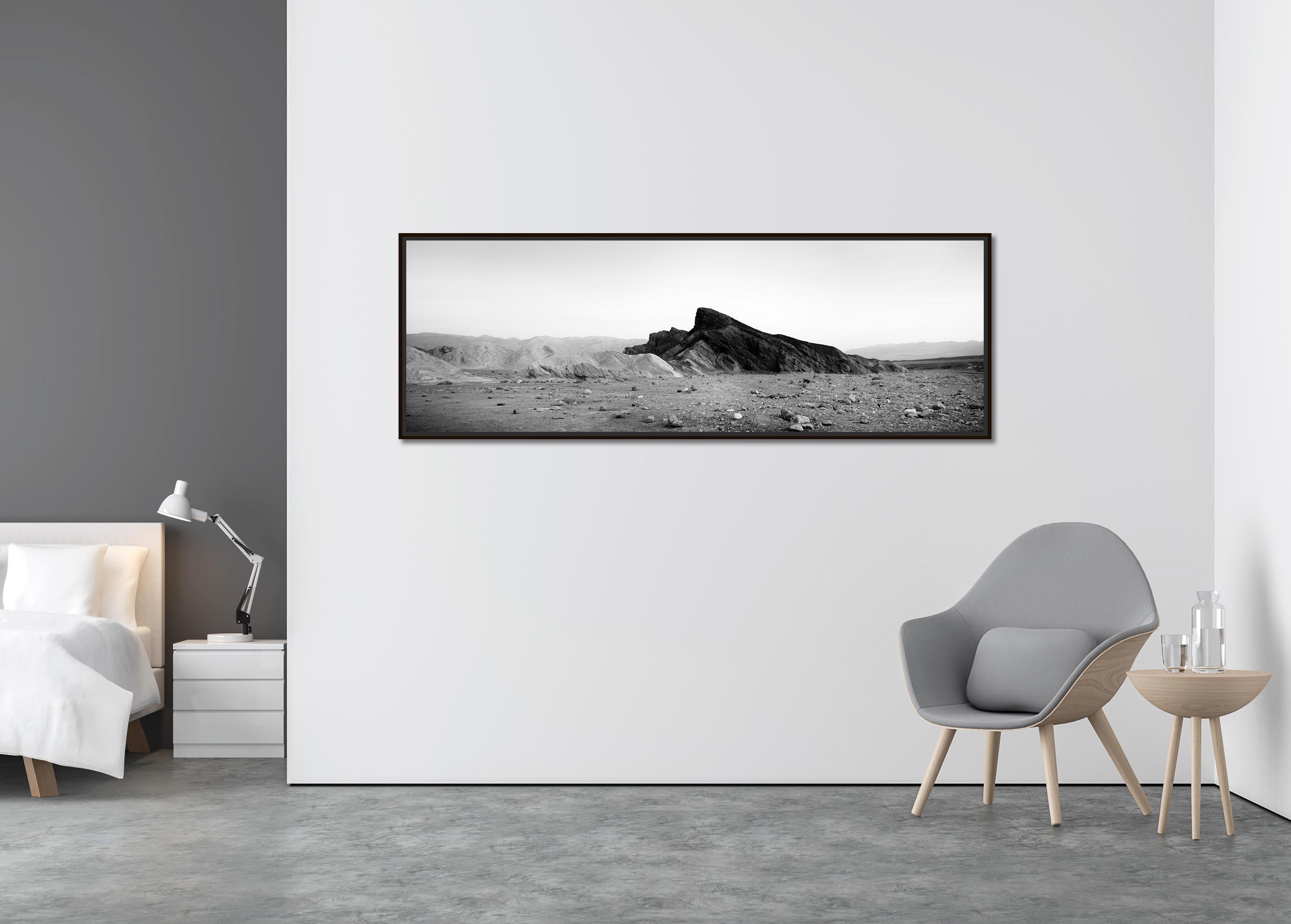 Black Rock, mountains, Death Valley, USA, black and white landscape photography - Contemporary Photograph by Gerald Berghammer