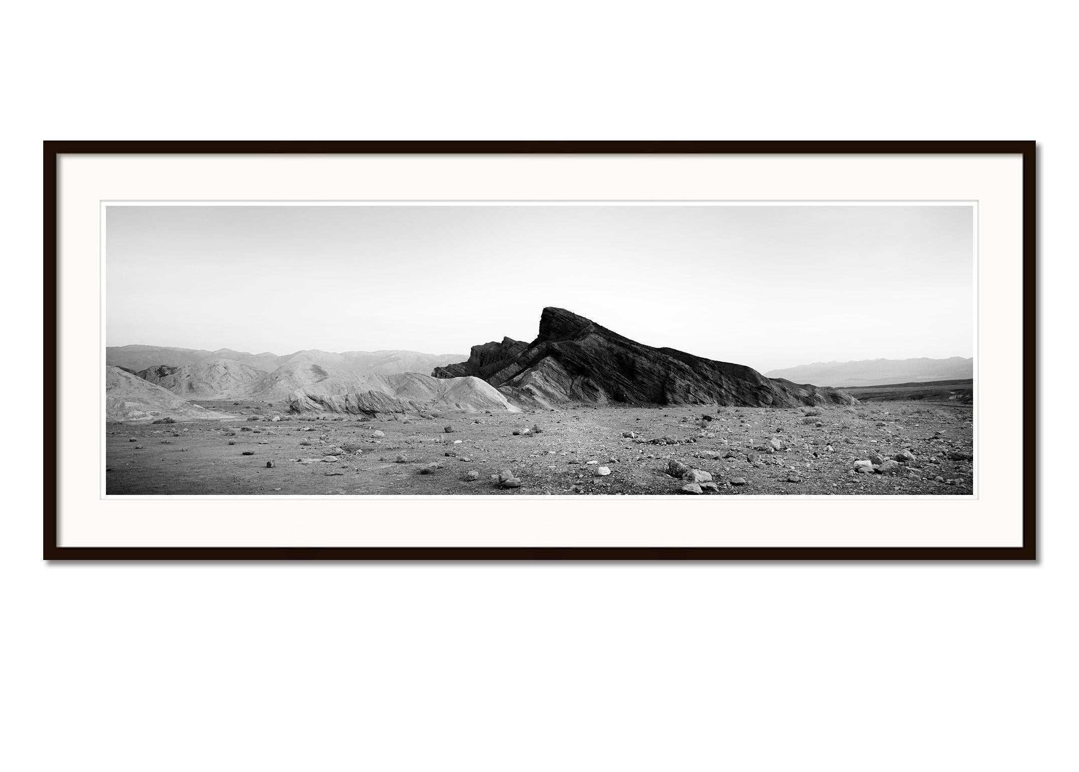 Black Rock, mountains, Death Valley, USA, black and white landscape photography - Gray Landscape Photograph by Gerald Berghammer