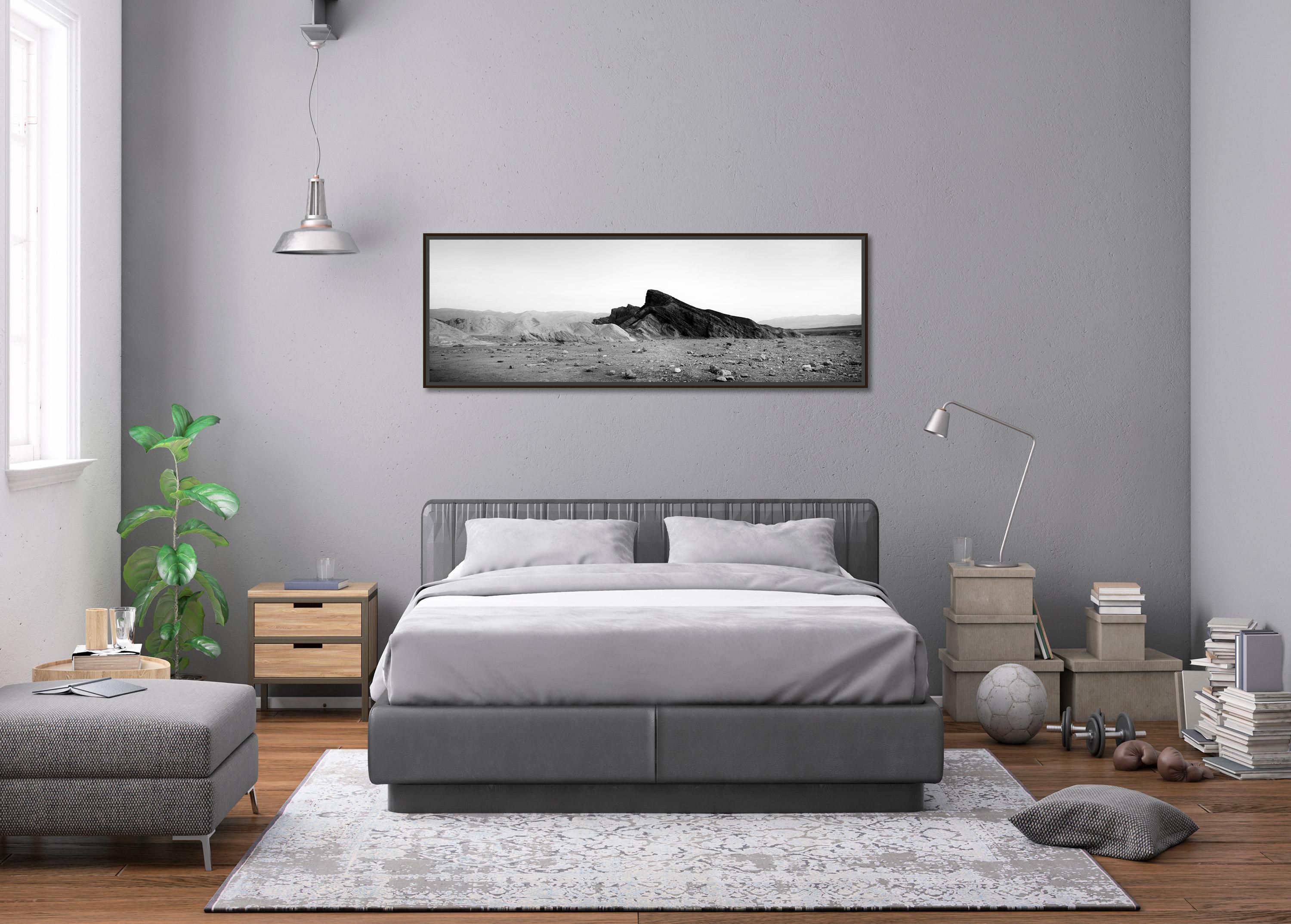 Black Rock, mountains, Death Valley, USA, black and white landscape photography For Sale 1