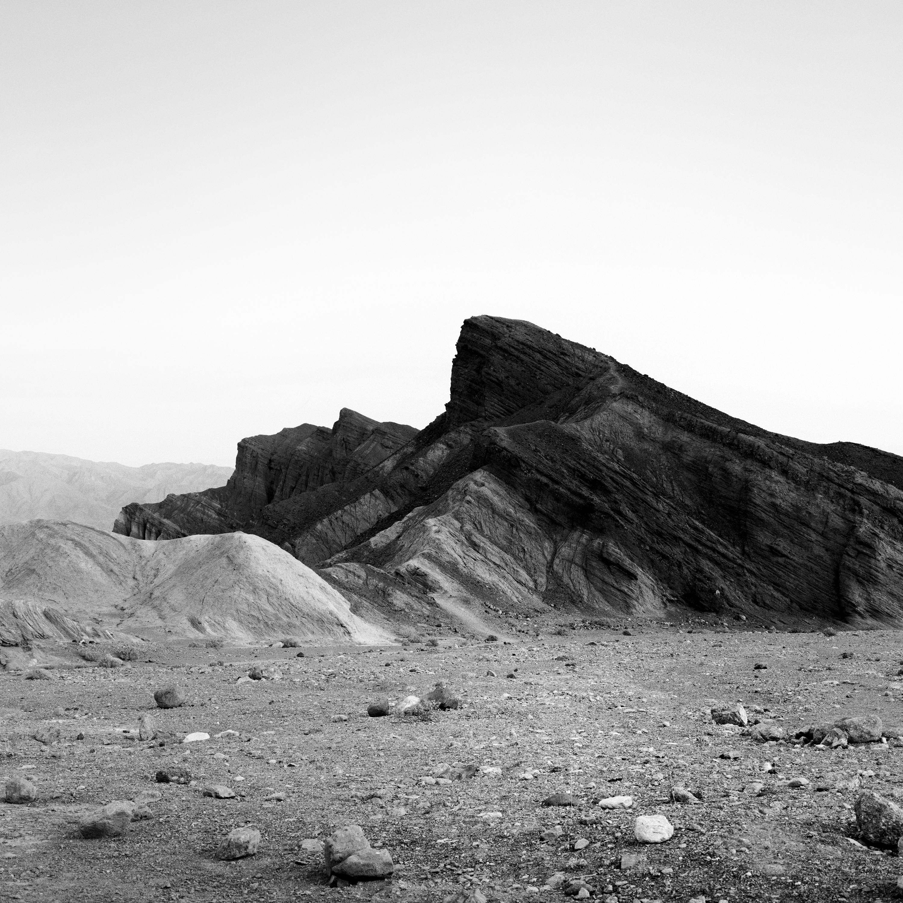 Black Rock, mountains, Death Valley, USA, black and white landscape photography For Sale 4