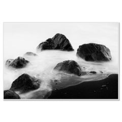 Black Rocks and a Few Stones, Spain, Limited Edition Black and White Photograph
