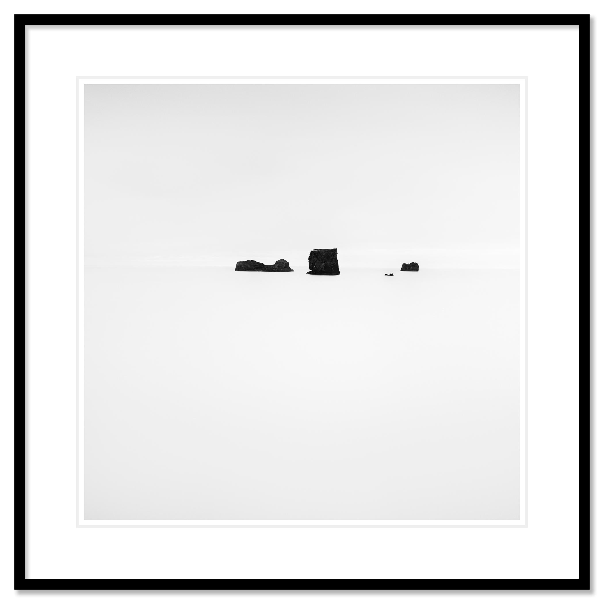 black and white landscape rocks