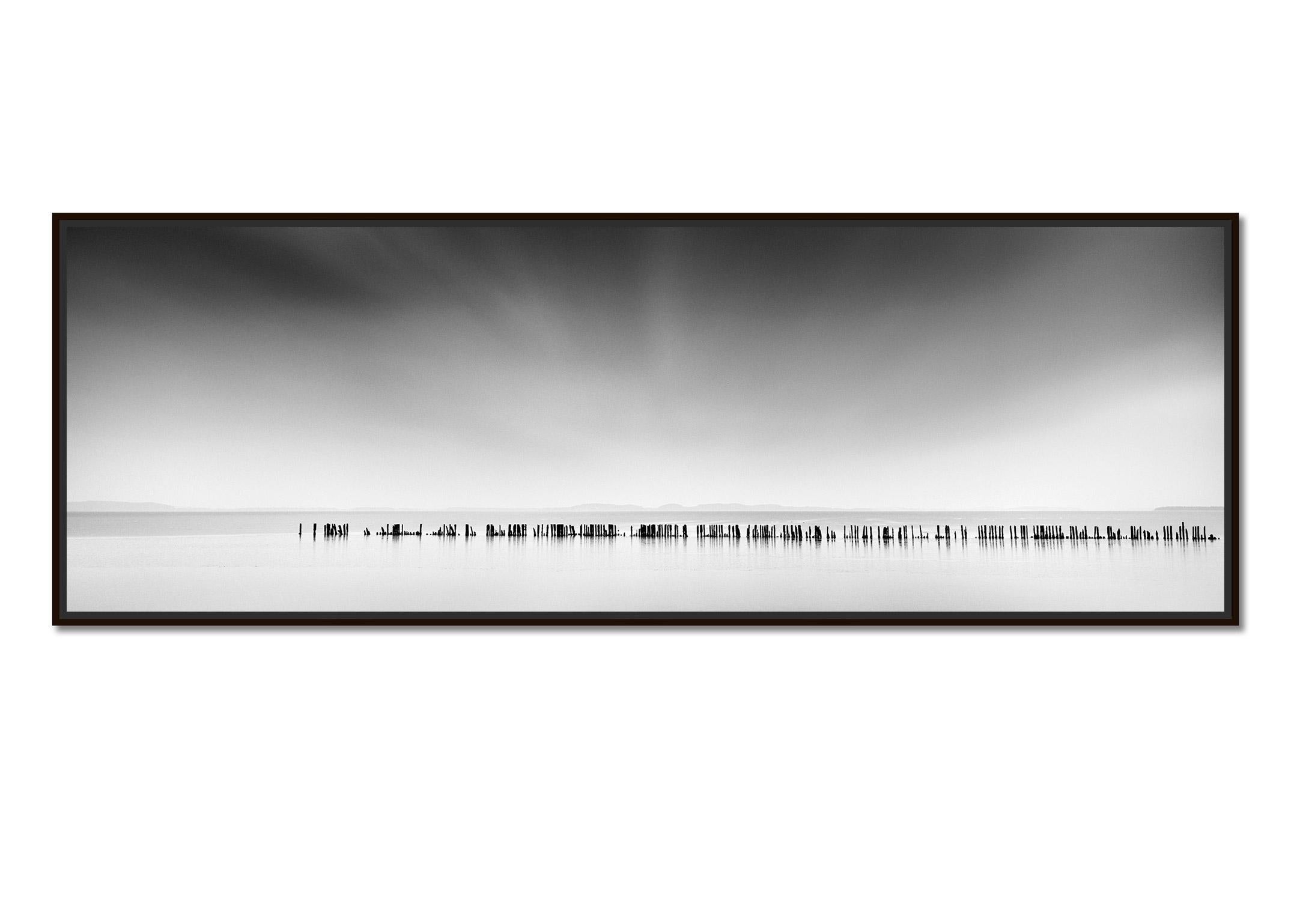Sticks, Panorama, minimalisme, noir et blanc, photographie de paysage - Photograph de Gerald Berghammer